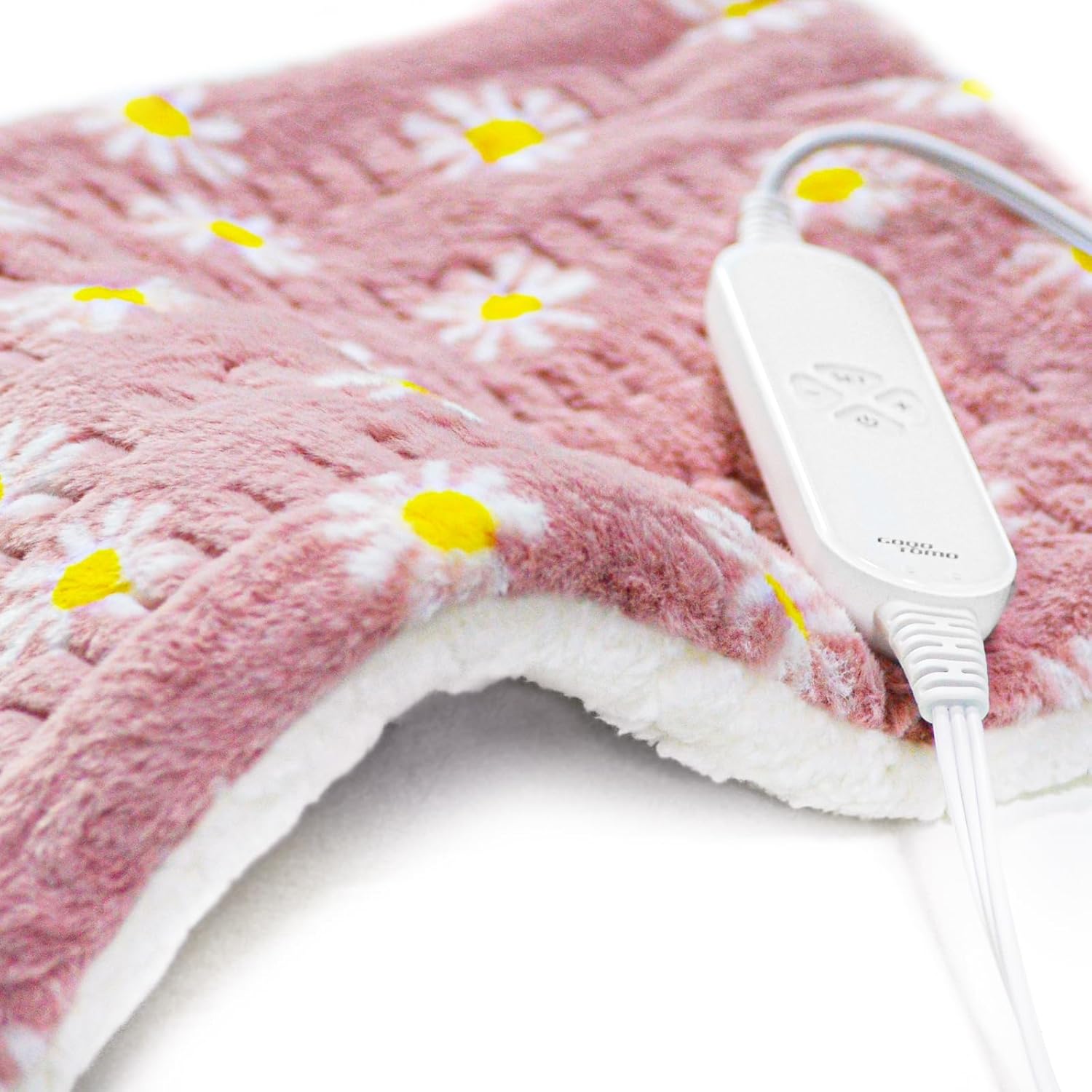 GOQO TOMO Flower Heating Pad - 12 Heat Levels 8 Timers Machine Washable 1