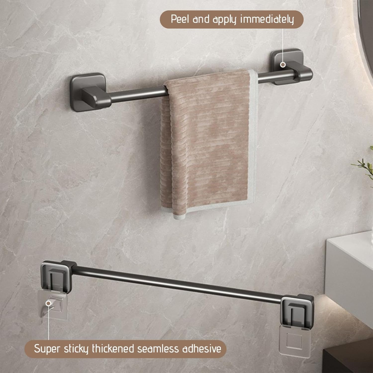 Aufmer 20 Inch Towel Bar Brushed Nickel Heavy Duty
