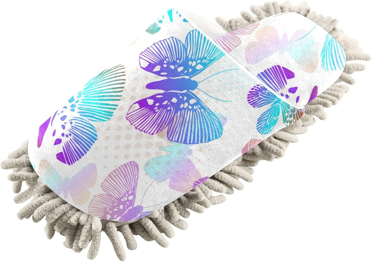 Sinestour Butterfly Mop Slippers for Floor Cleaning