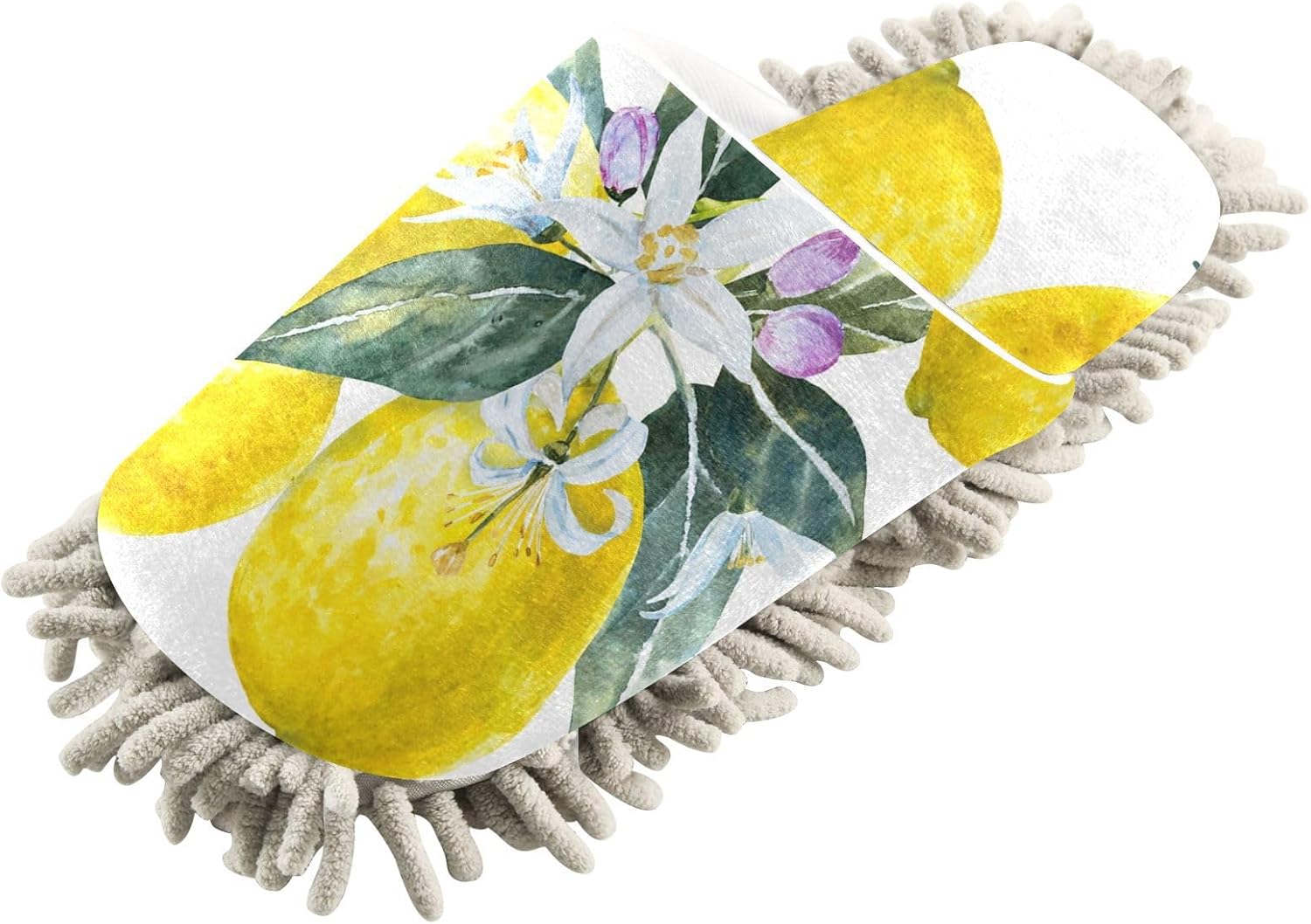 Sinestour Blooming Lemon Mop Slippers for Floor Cleaning 1