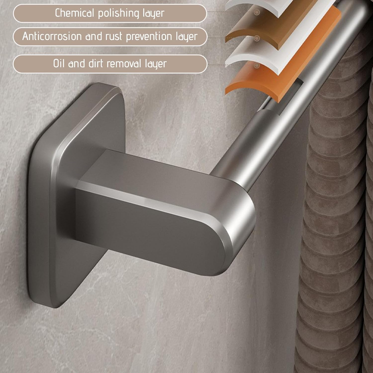 19 Inch Aluminum Towel Bar for Bathroom