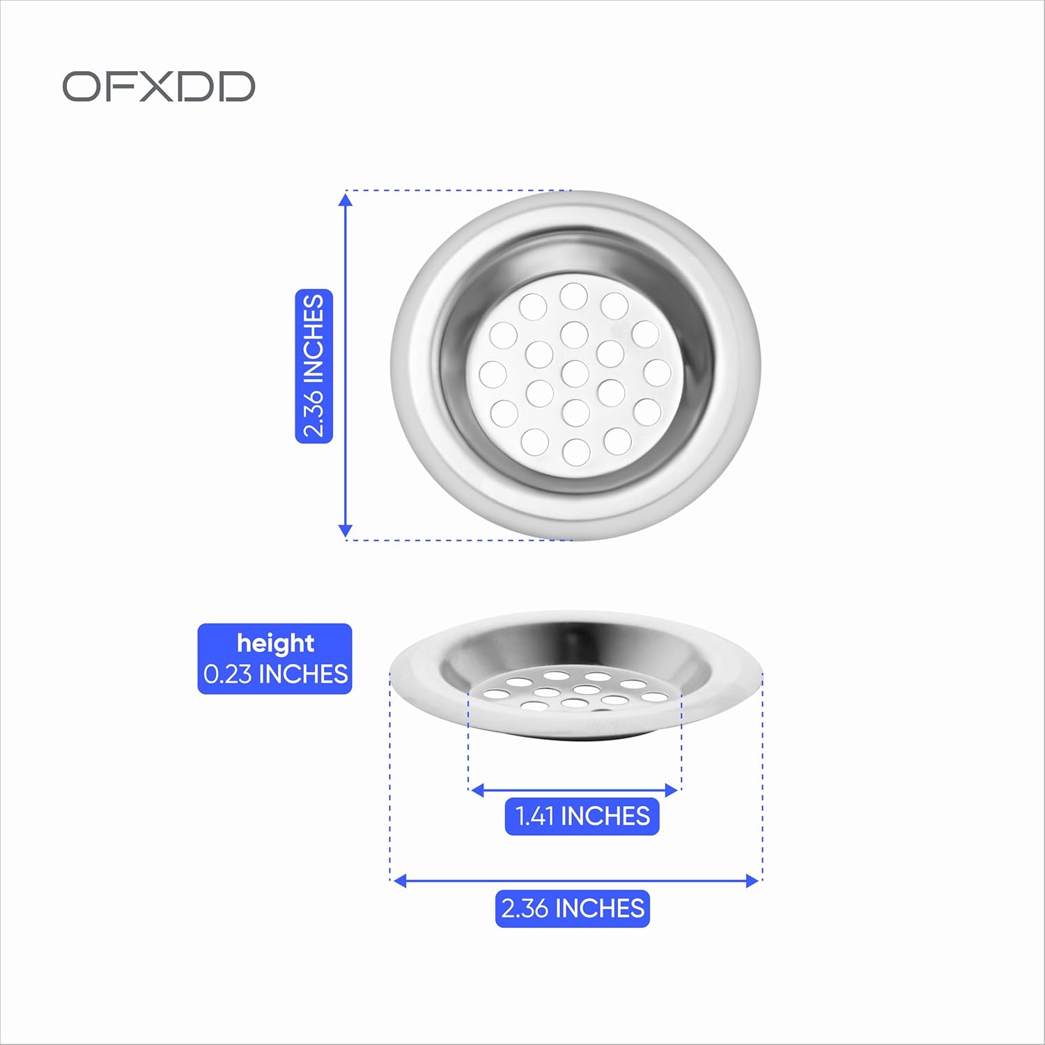 OFXDD Hair Catcher 25 Inch Drain Protector for Sink and Bathtub