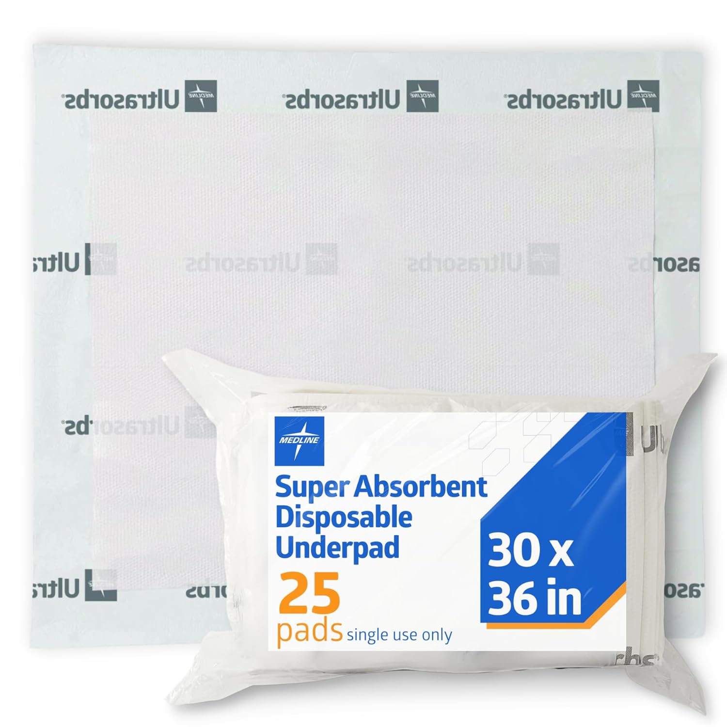 Medline Ultrasorbs Drypads 25 Count for Adults