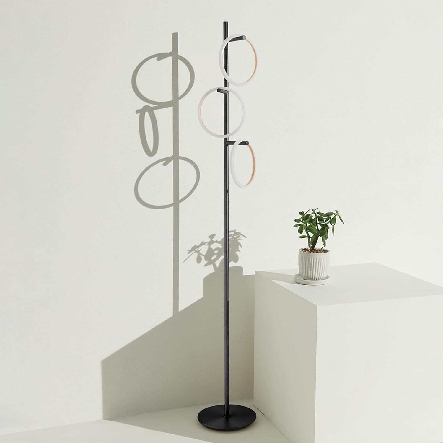 Brightech Saturn LED Tree Floor Lamp - Black