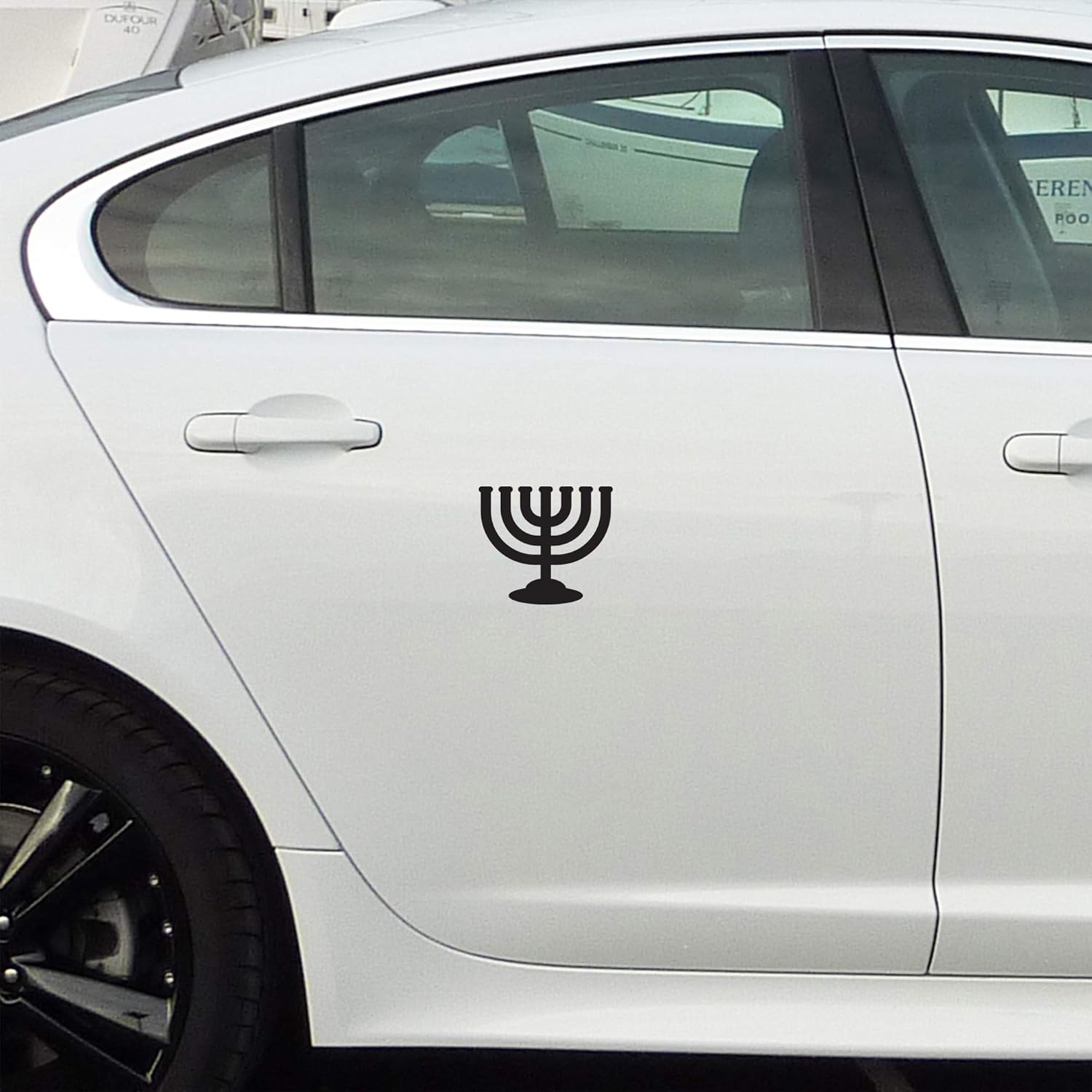 ANGDEST CLUB Transparent Black Candelabra Decal Stickers