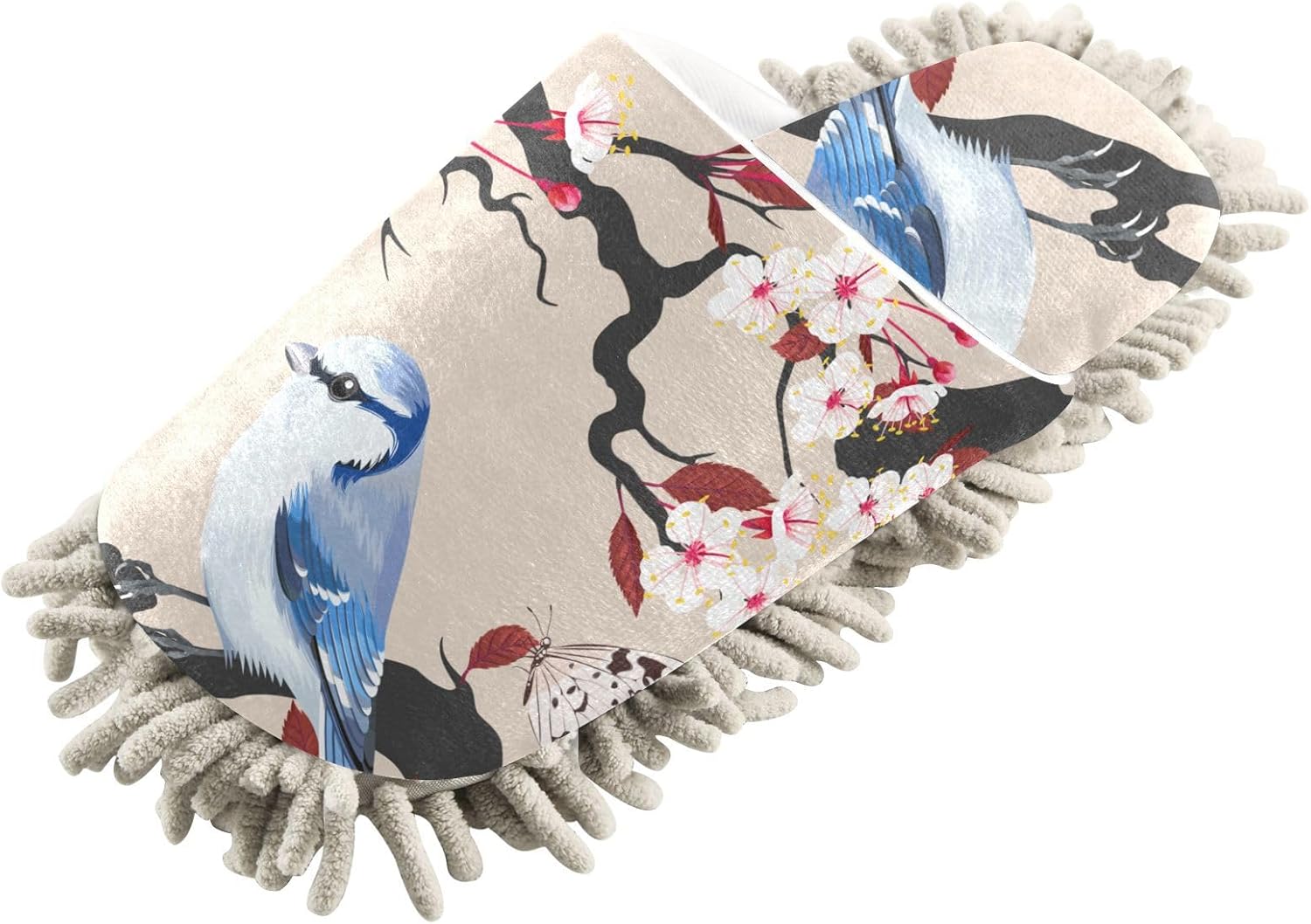 Sinestour Bird Cherry Mop Slippers for Floor Cleaning