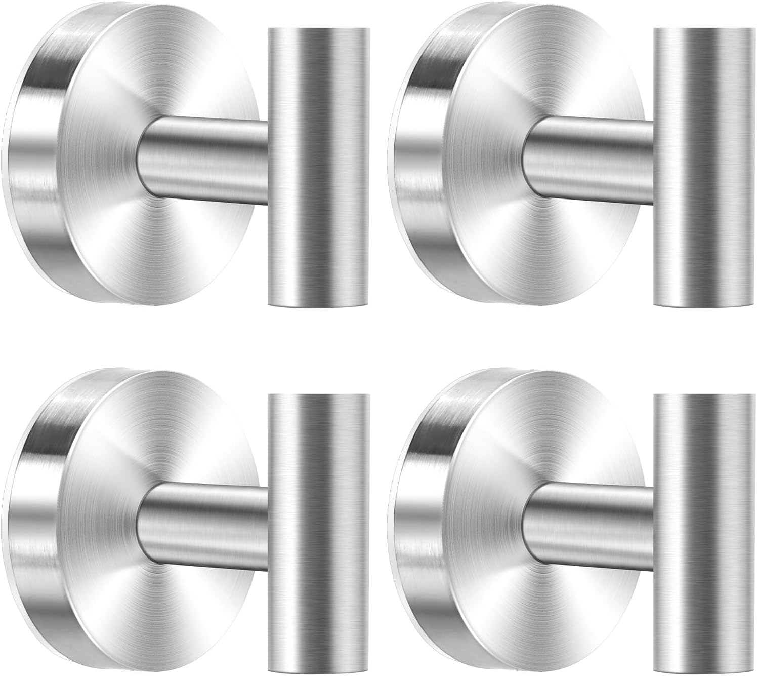 Gohiuo 4-Pack Suction Cup Hooks for Shower and Kitchen