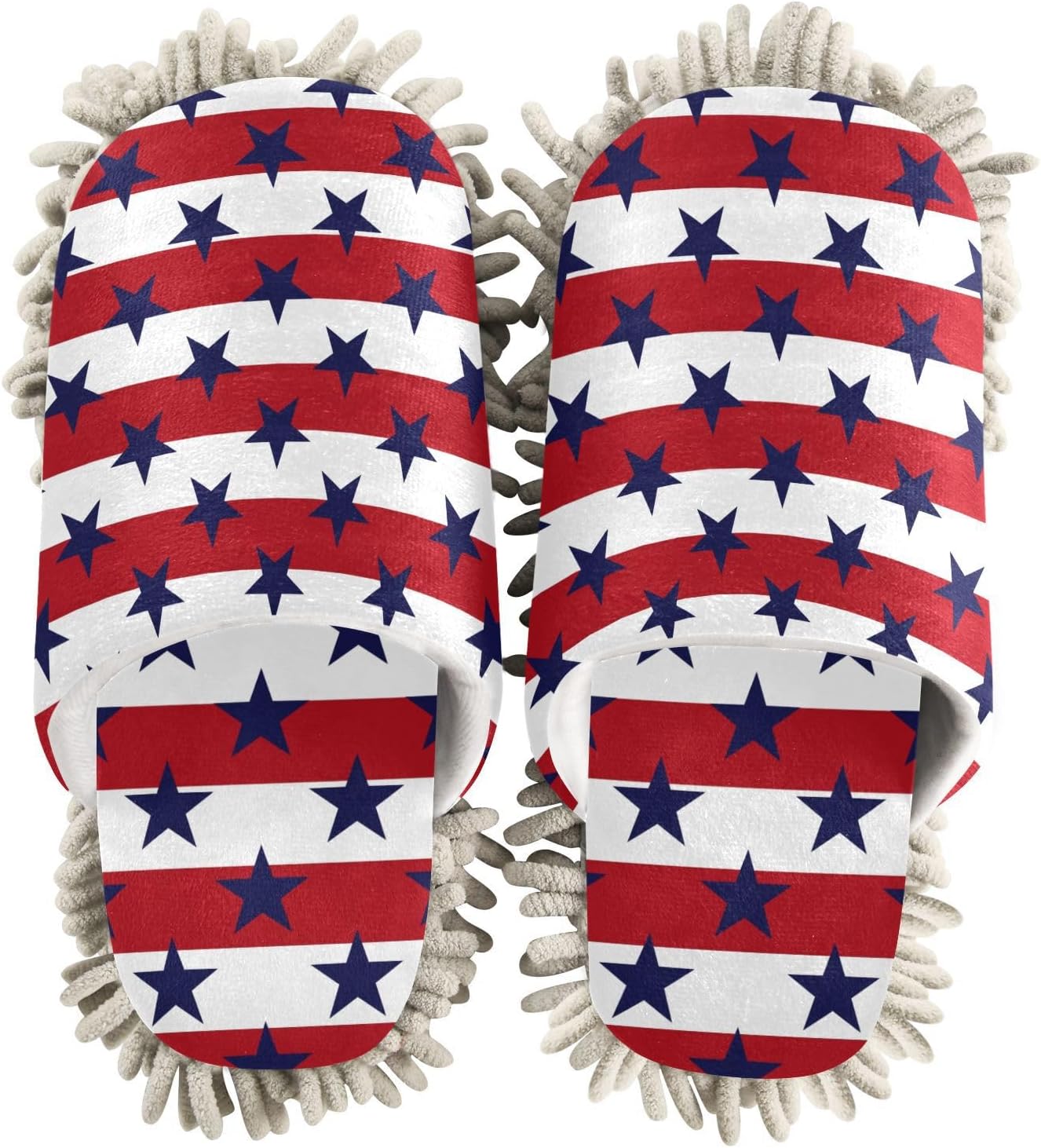 Sinestour Mop Slippers with Microfiber Pads for Floor Cleaning