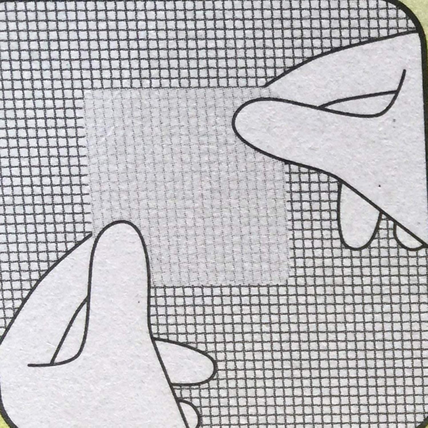 4 X 4 Disposable Hair Catcher Drain Sticker