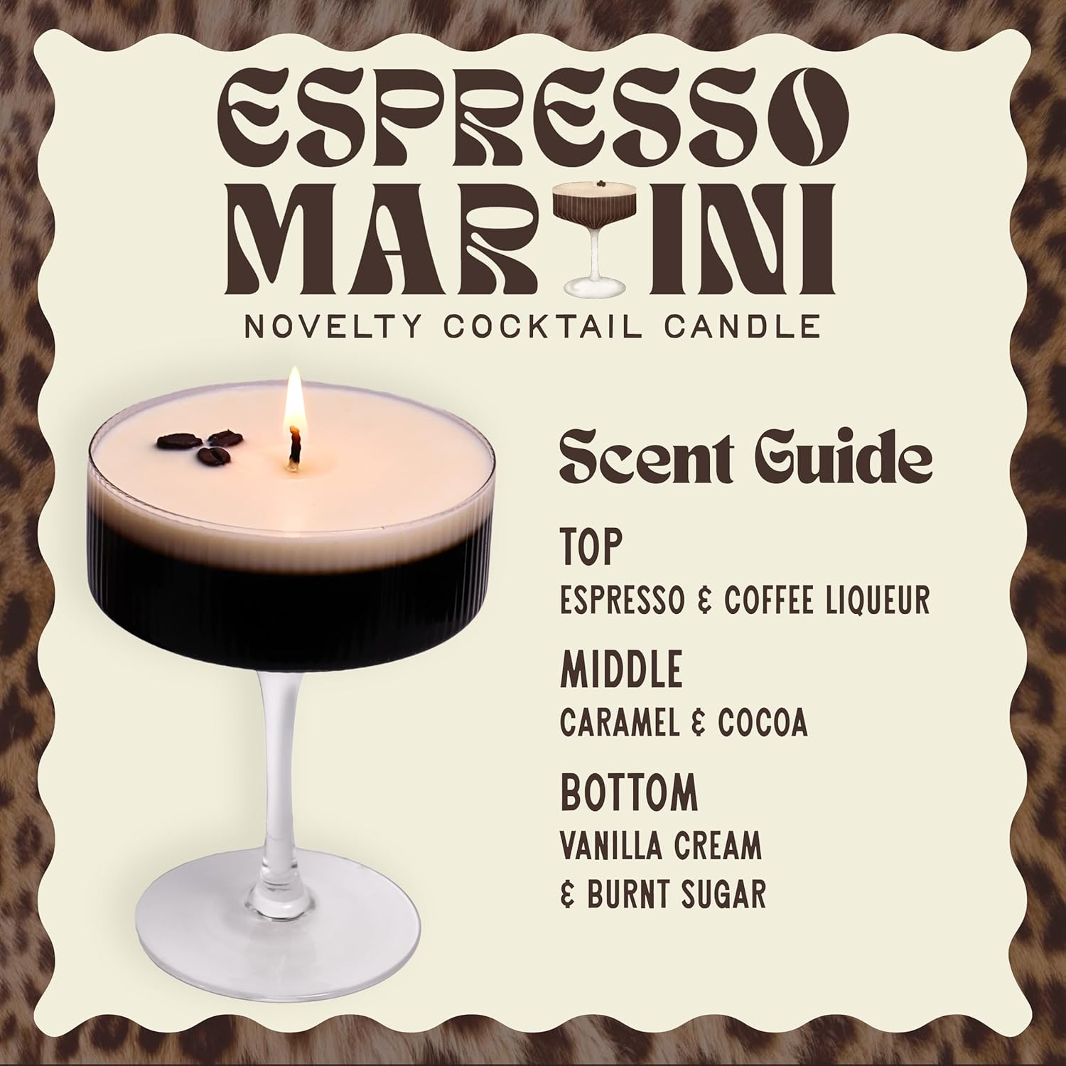 Espresso Martini Candle for Home Scented Decor