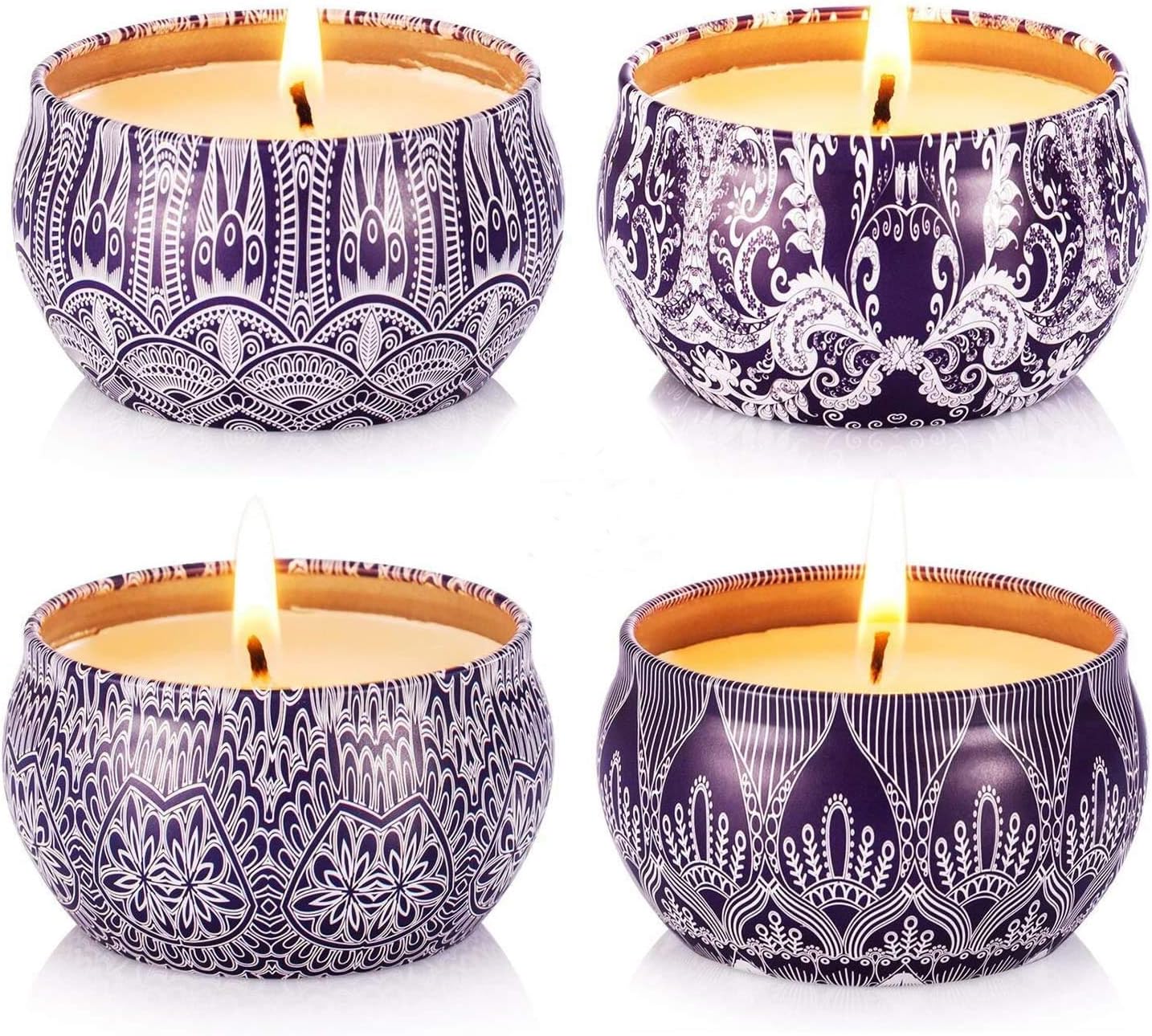 Hausware Aromatherapy Candle Set of 4 Pack