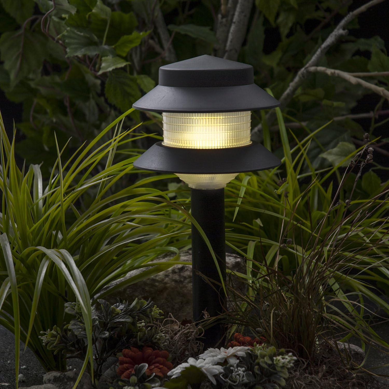 Paradise Plastic Path Stake Light 4 Pack Black