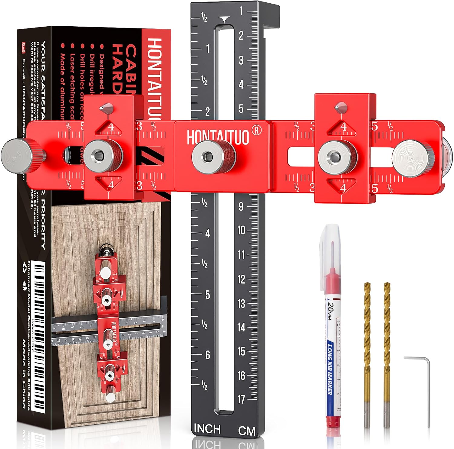 Enhanced Cabinet Hardware Jig for Handles and Pulls