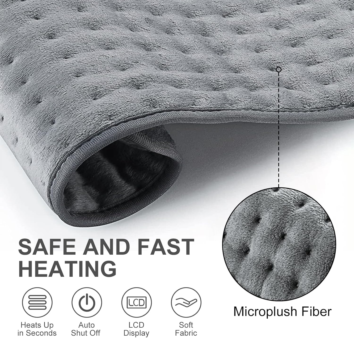 Heat Pad for Back Pain Relief with 6 Temperatures 1