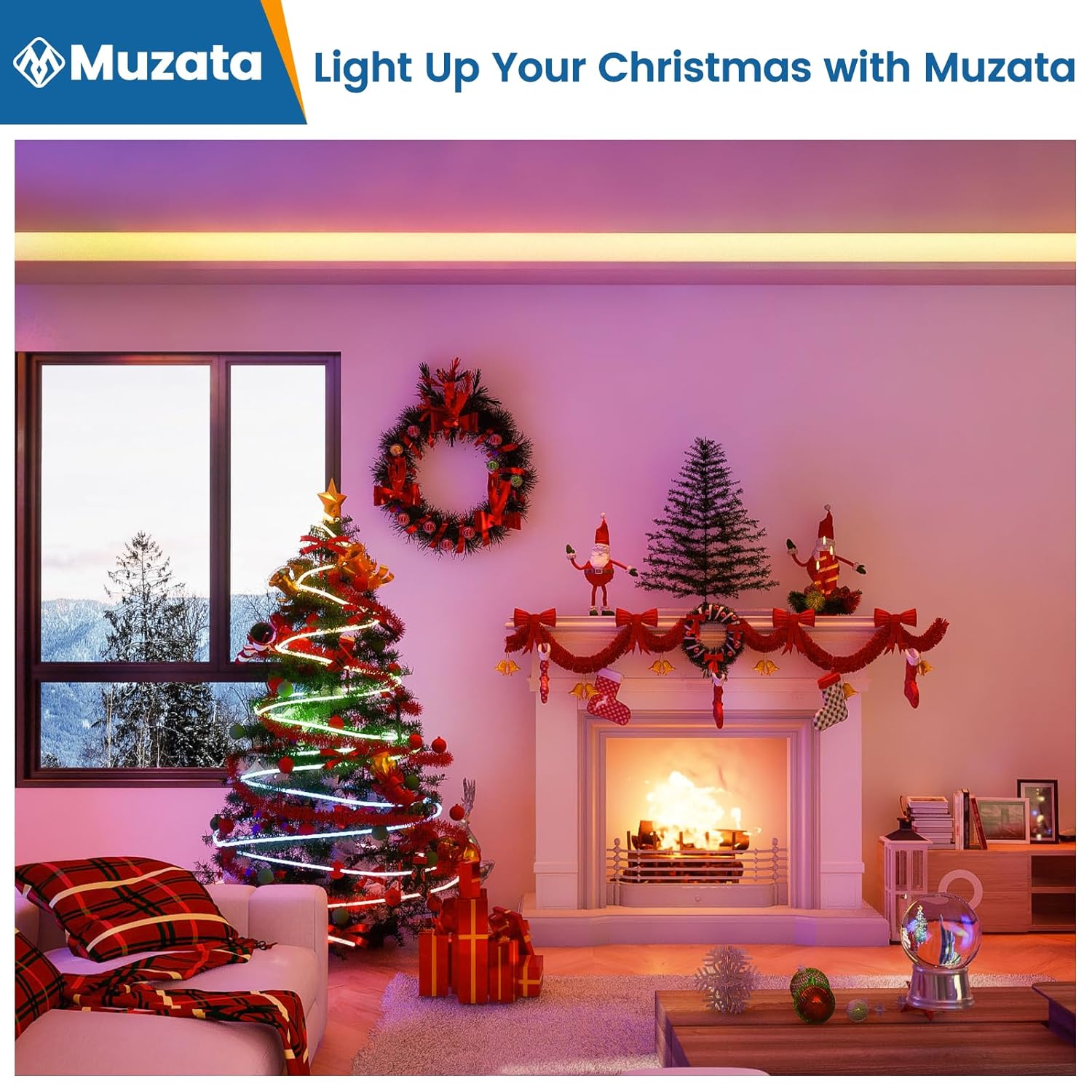 Muzata 10Pack 33FT LED Channel U Shape Diffuser 1