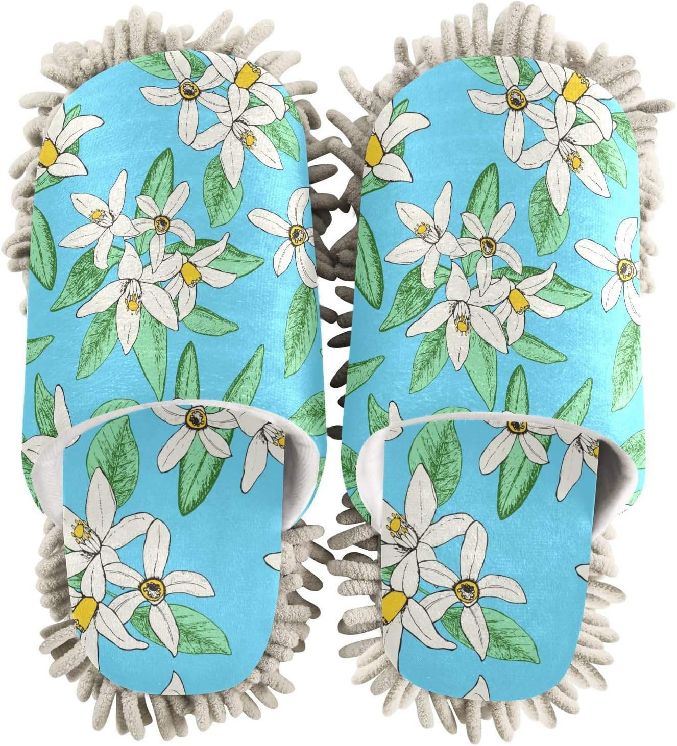 Kigai Microfiber Slippers with Floral Spring Pattern