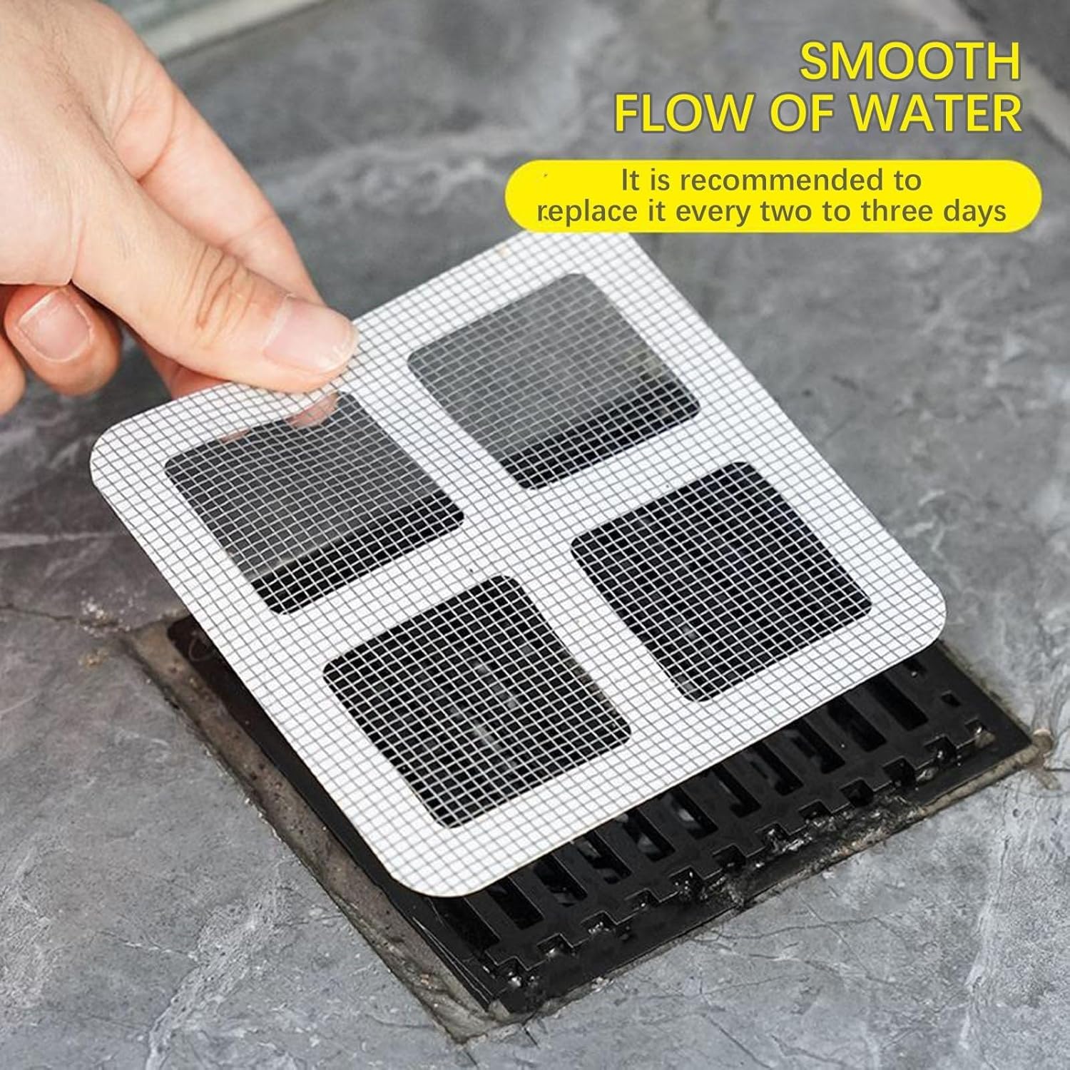 4 X 4 Disposable Hair Catcher Drain Sticker