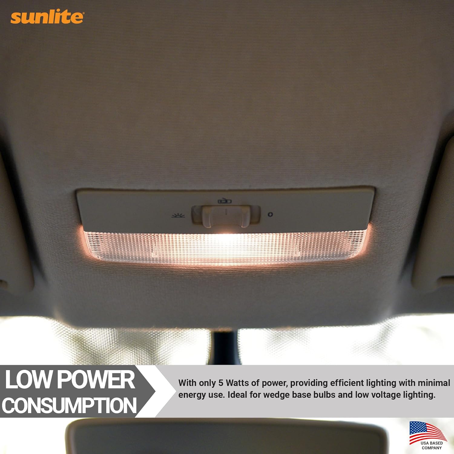 Sunlite Xelogen Wedge Base T325 LED Bulb 5W 24V 10 Pack