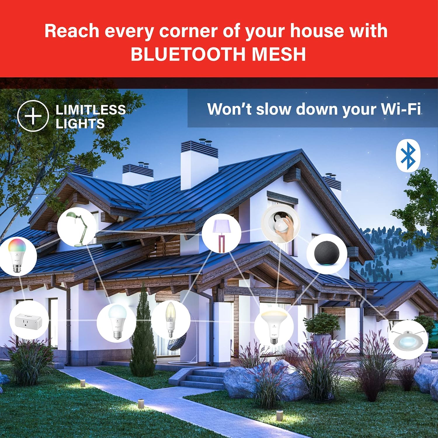 Sengled Smart Recessed Lighting with Alexa Compatibility 4-Pack