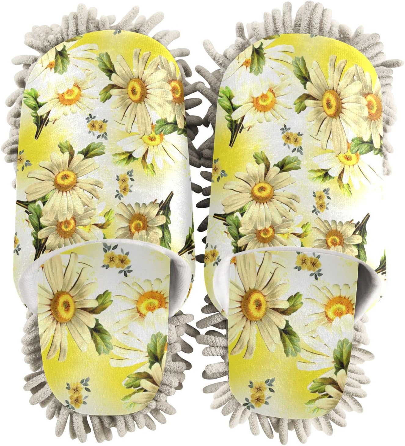 Kigai Microfiber Slippers Yellow Wildflowers