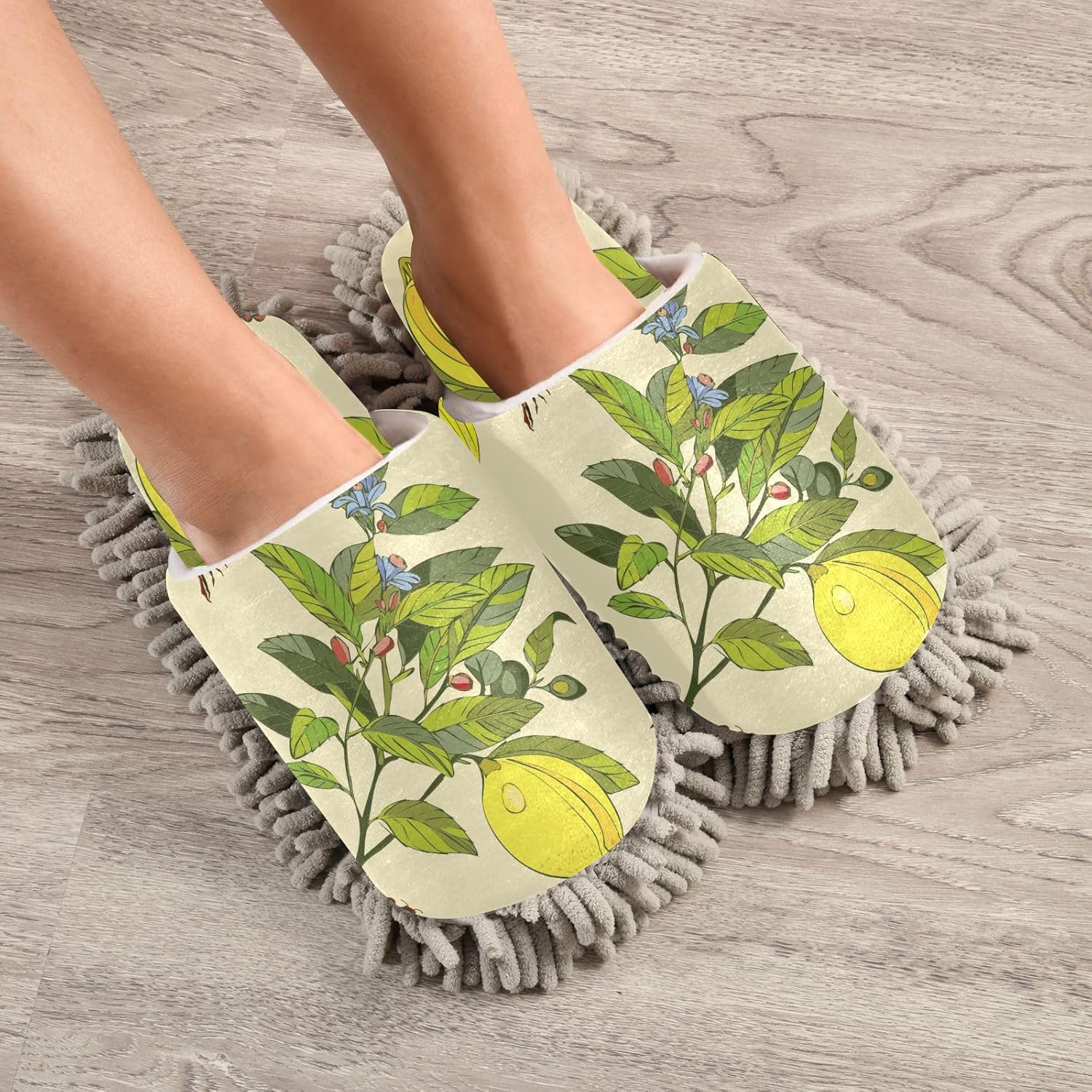 Sinestour Mop Slippers for Floor Cleaning 2 Sizes Washable