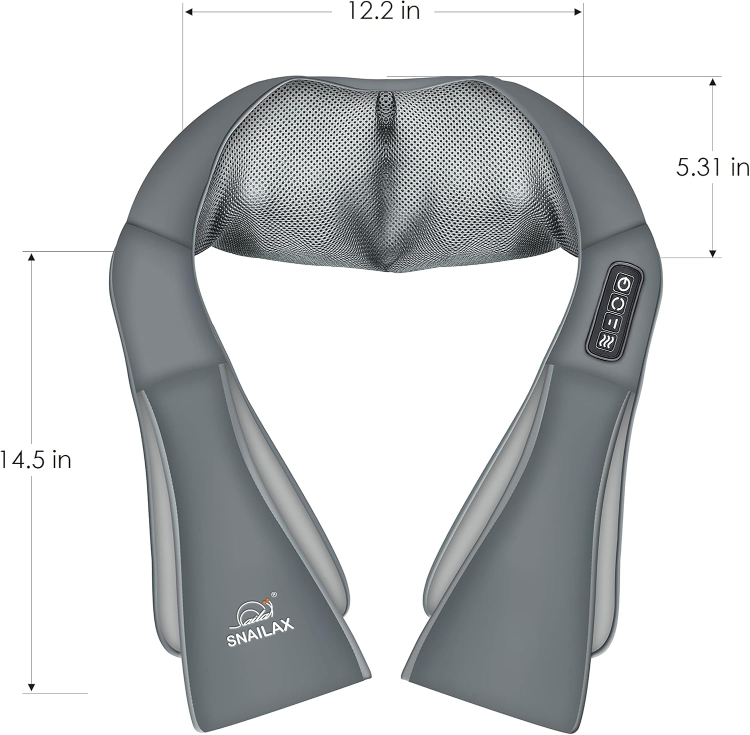 Snailax Shiatsu Neck Massager with Heat and Deep Kneading