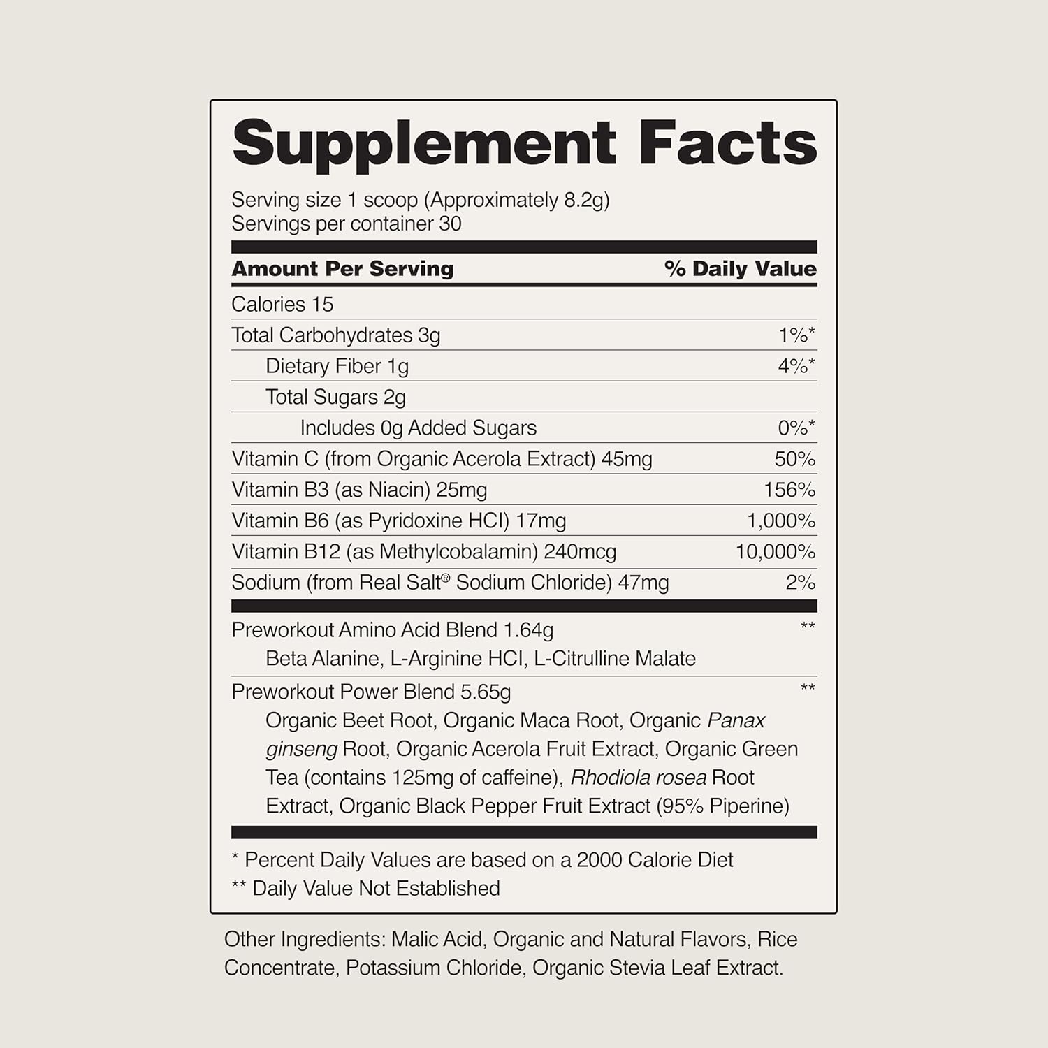 Snap Supplements Beet Root Powder Pre Workout