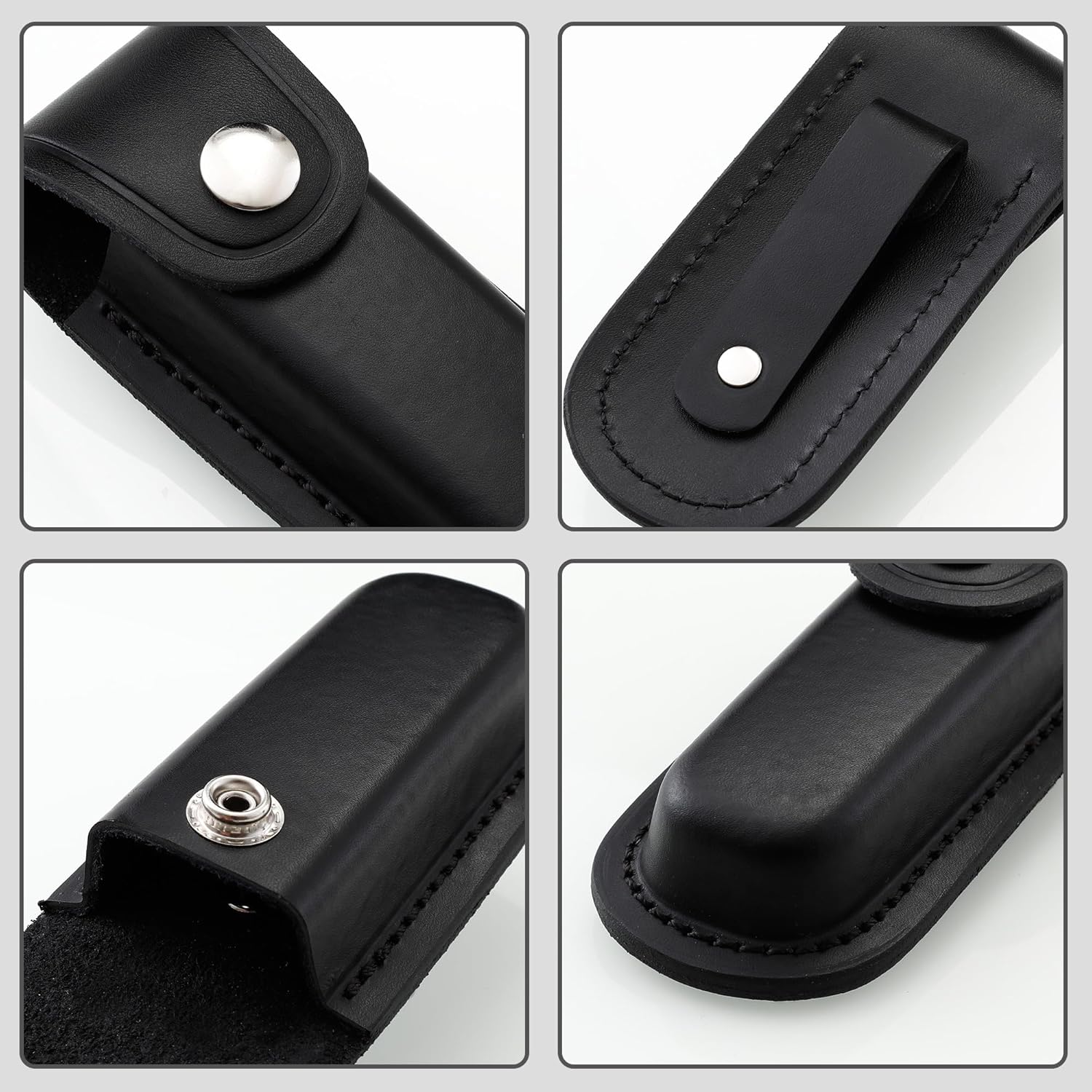 Qtcial Pocket Knife Sheath Black 4 Inch EDC Case