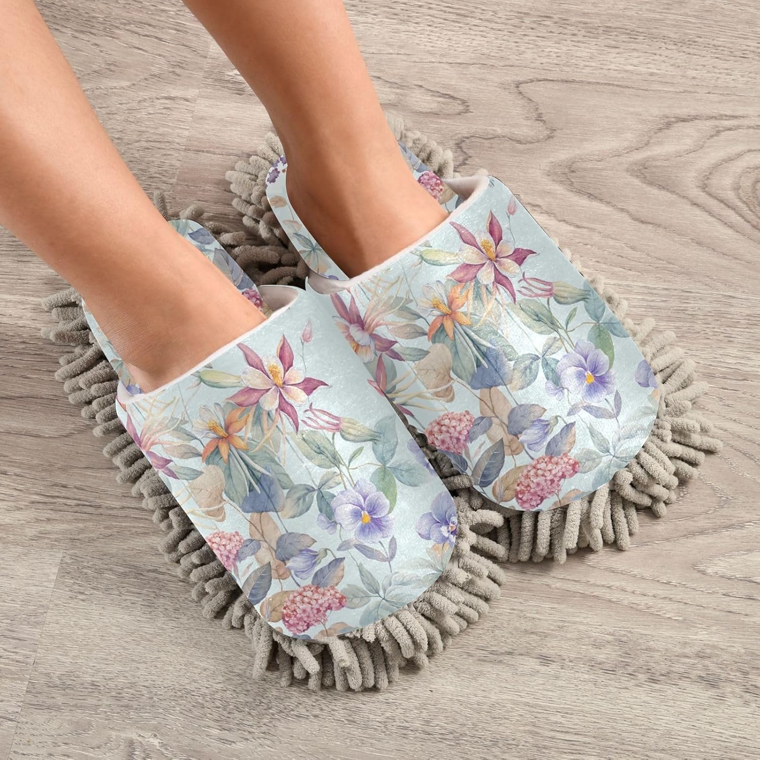 Kigai Microfiber Slippers - Lily Flower Design Size L