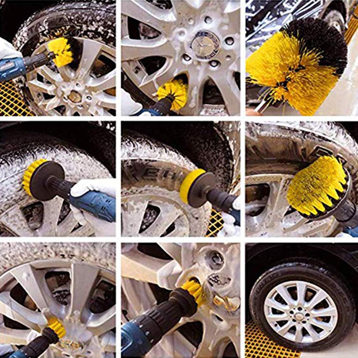 JOQINEER Drill Brush Cleaner Kit with 20 Pieces