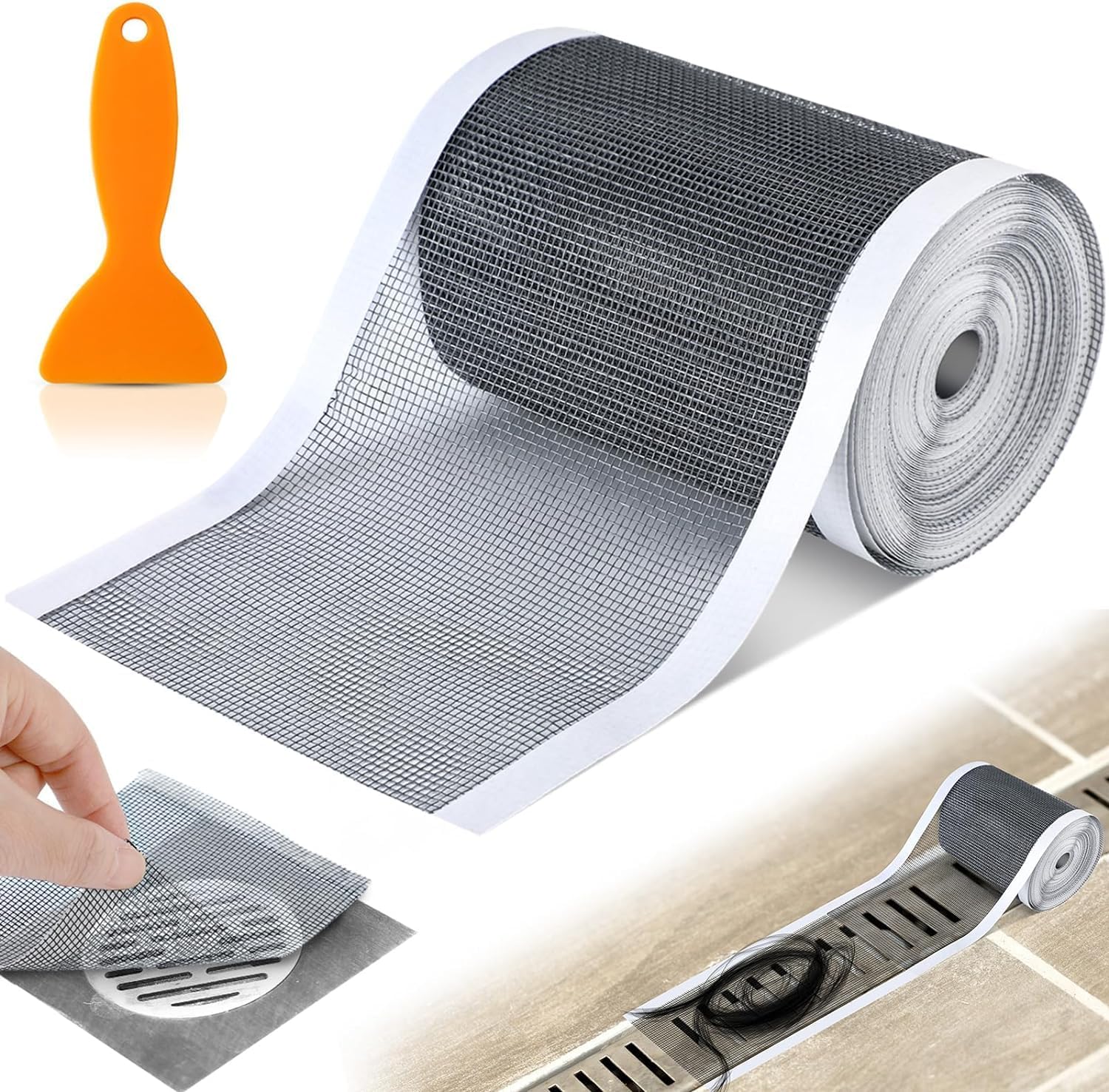 WFJ Disposable Square Hair Catcher Drain Cover Adjustable Pack