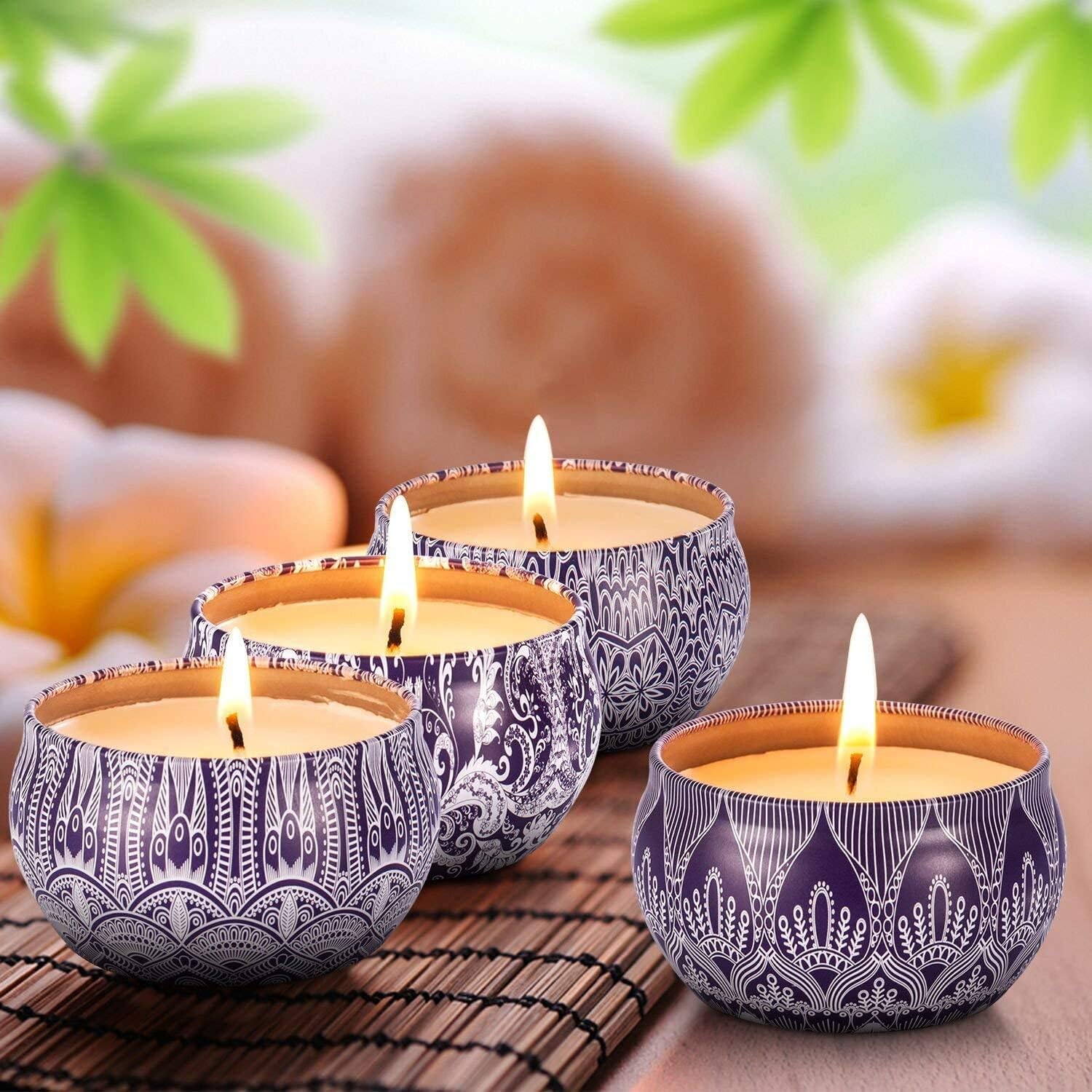 Hausware Aromatherapy Candle Set of 4 Pack