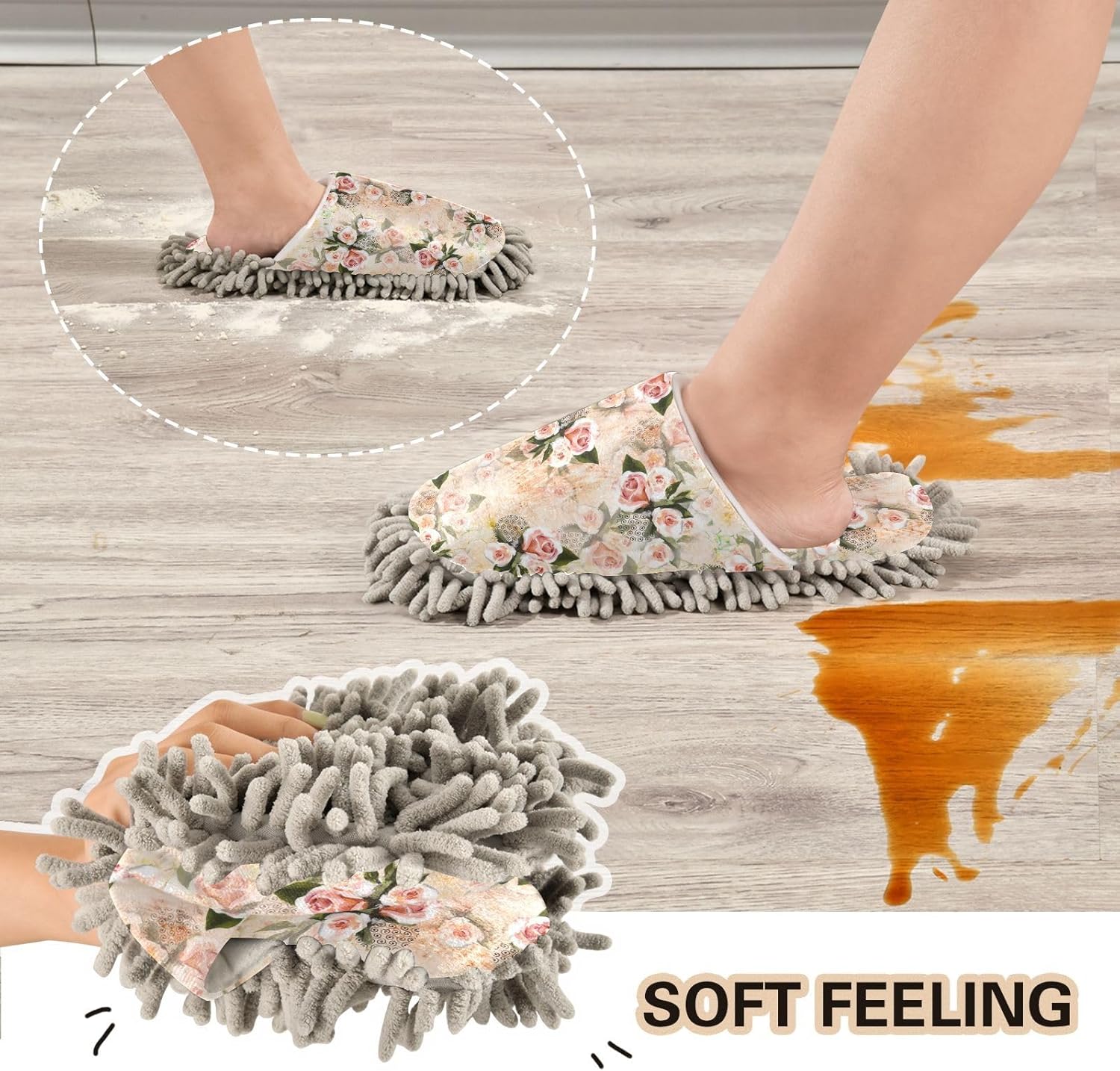 Kigai Microfiber Slippers for Floor Cleaning