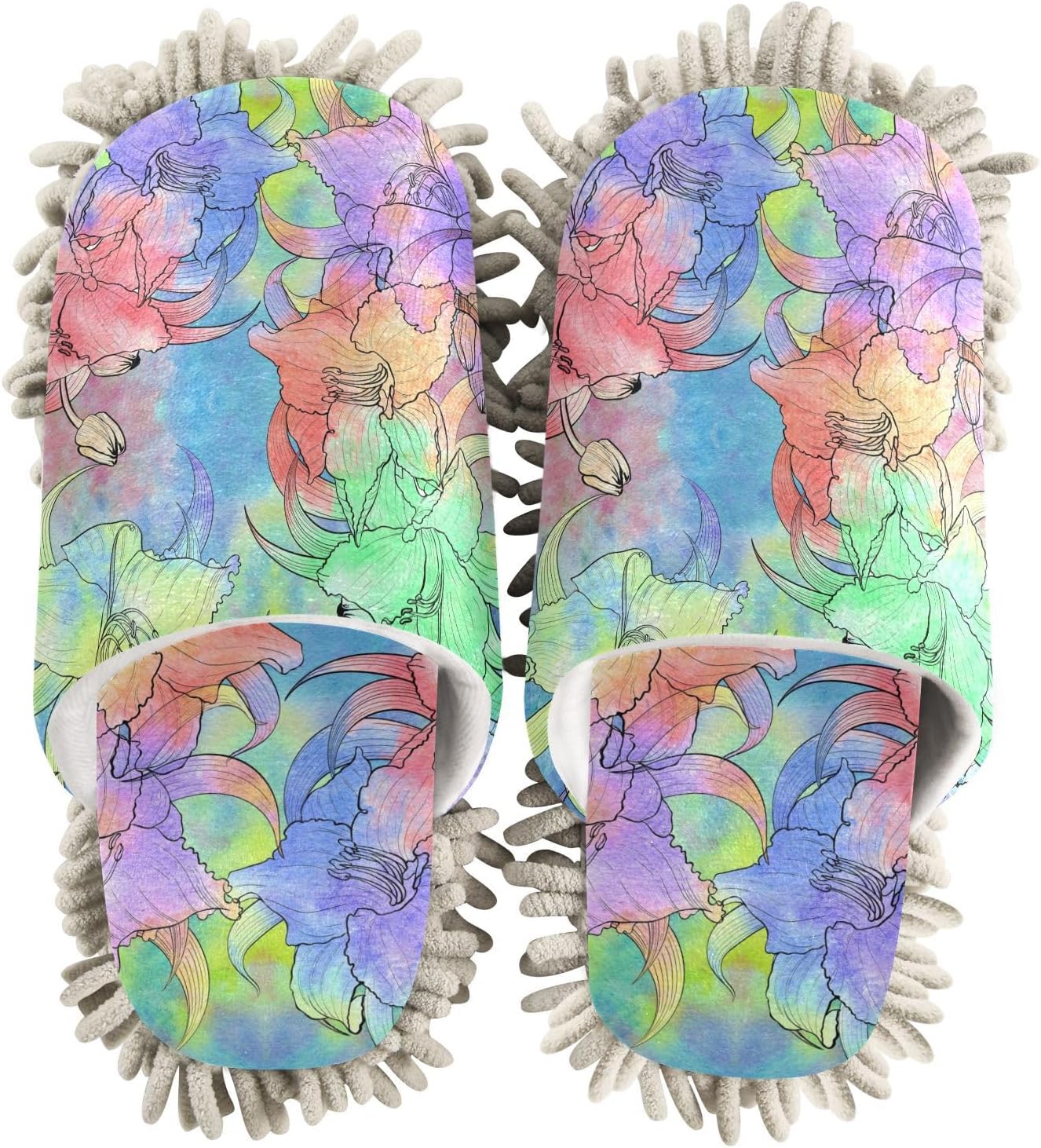 Kigai Microfiber Slippers with Flower Design