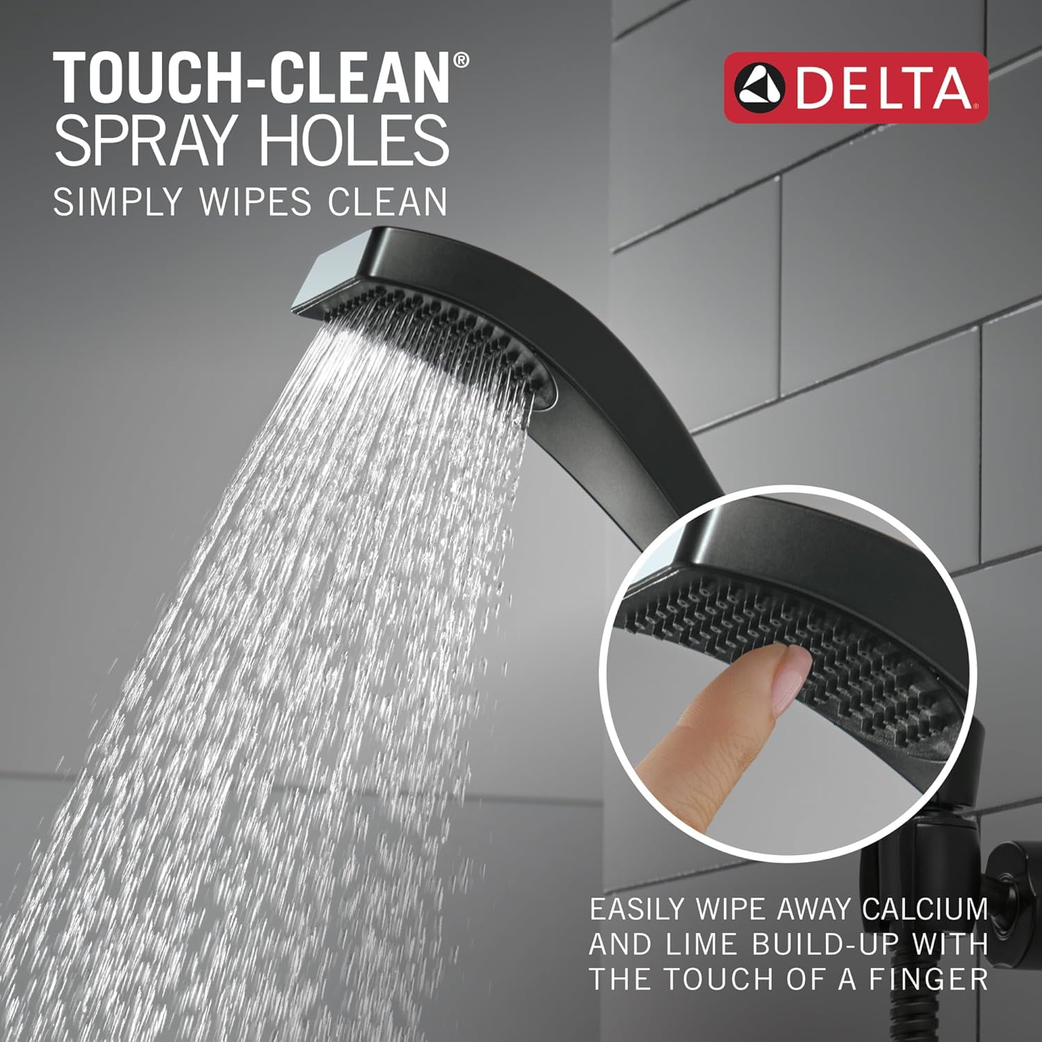 Delta Dryden Handheld Shower Head with Hose Matte Black