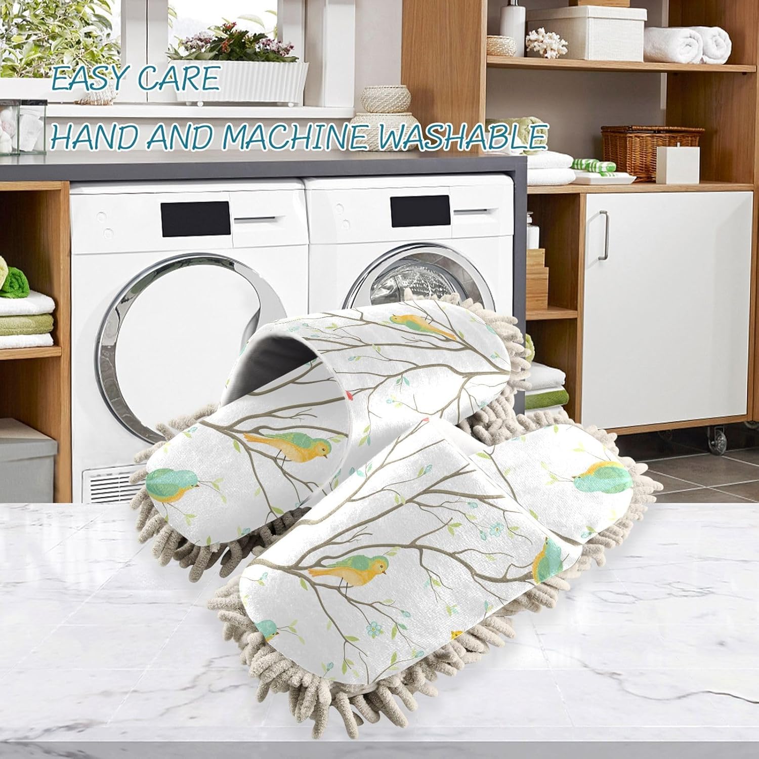 Sinestour Mop Slippers for Floor Cleaning