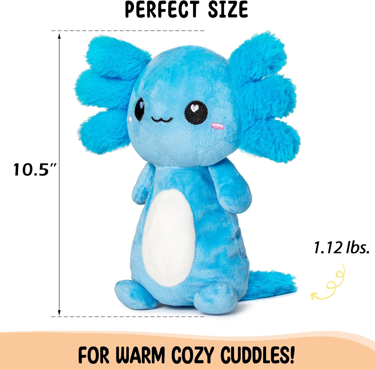 Happy Fuel Axolotl Microwavable Heating Pad