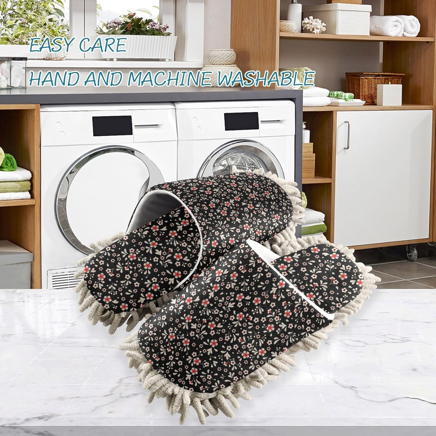 Kigai Microfiber Slippers - Cute Flowers Universal Size L