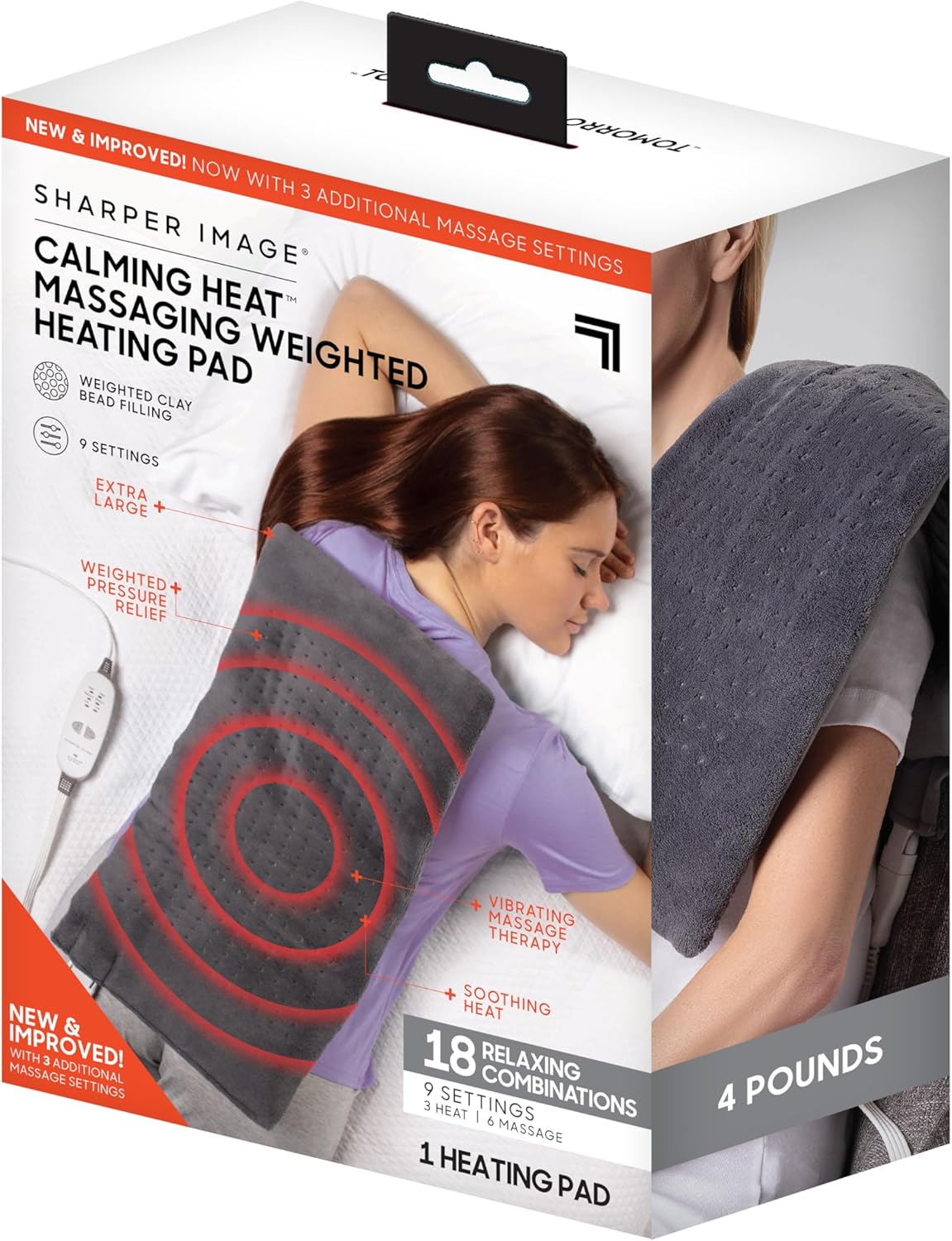Calming Comfort Weighted Heat Massage Pad