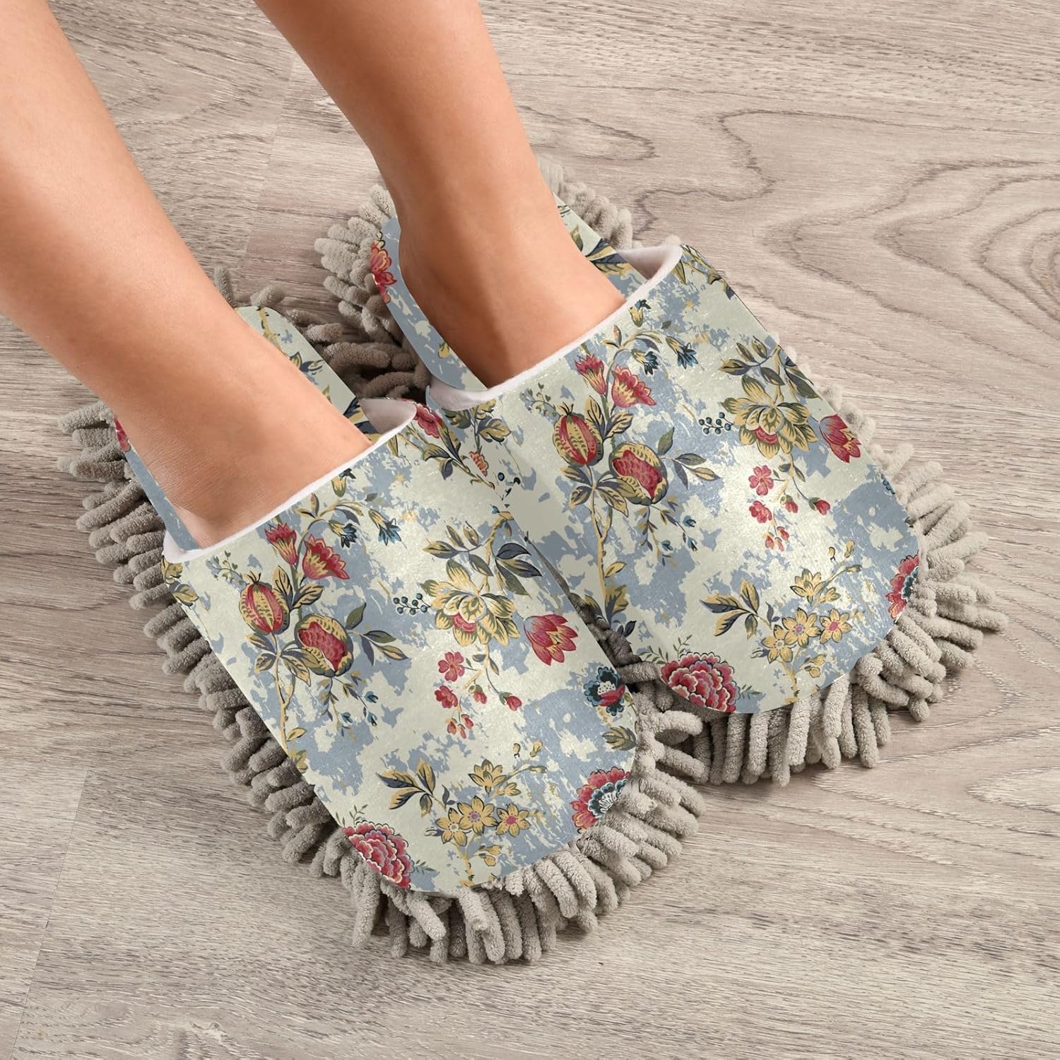 Kigai Microfiber Slippers with Flower Pattern