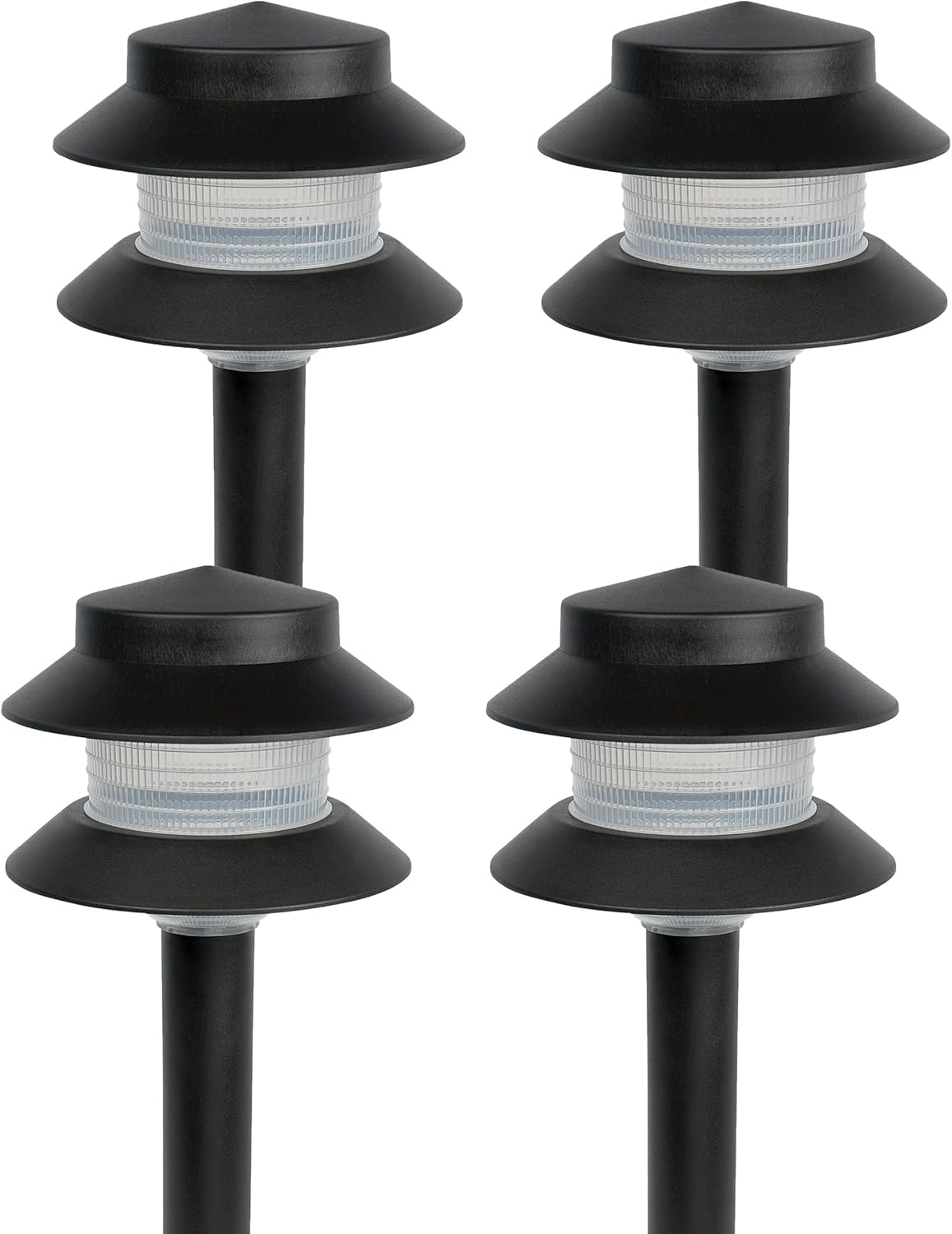 Paradise Plastic Path Stake Light 4 Pack Black