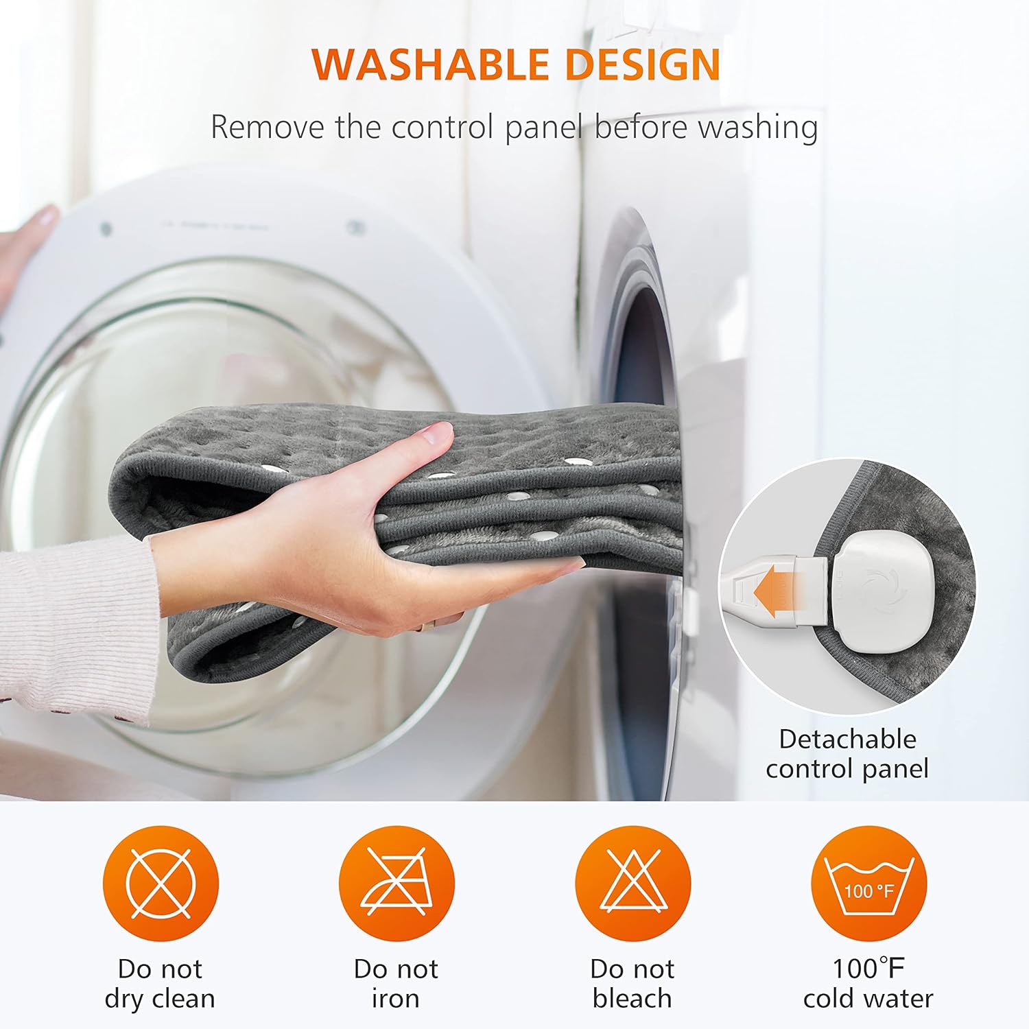 Snailax Heating Pad Foot Warmer with 6 Temperature Settings and Auto Shut Off