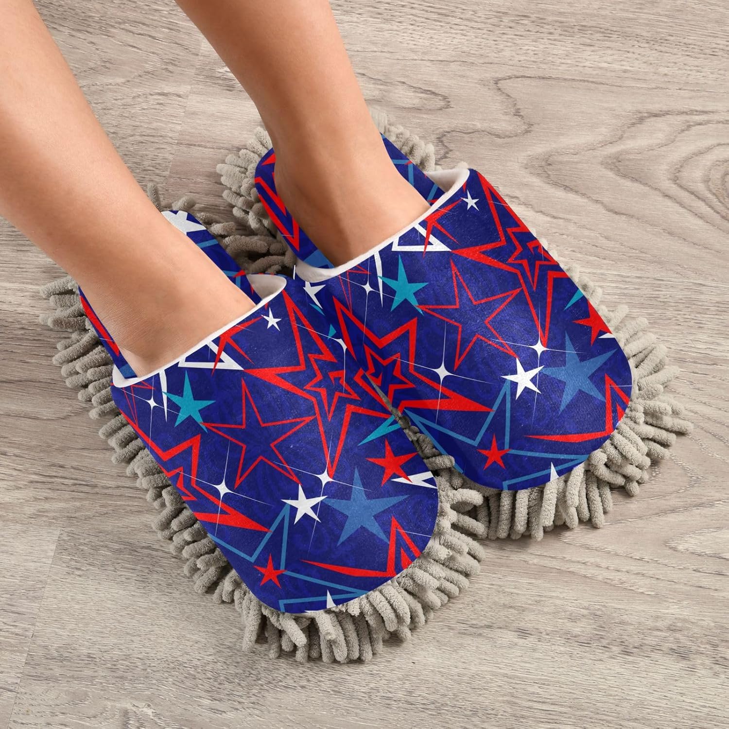 Sinestour Stars Mop Slippers for Floor Cleaning 1