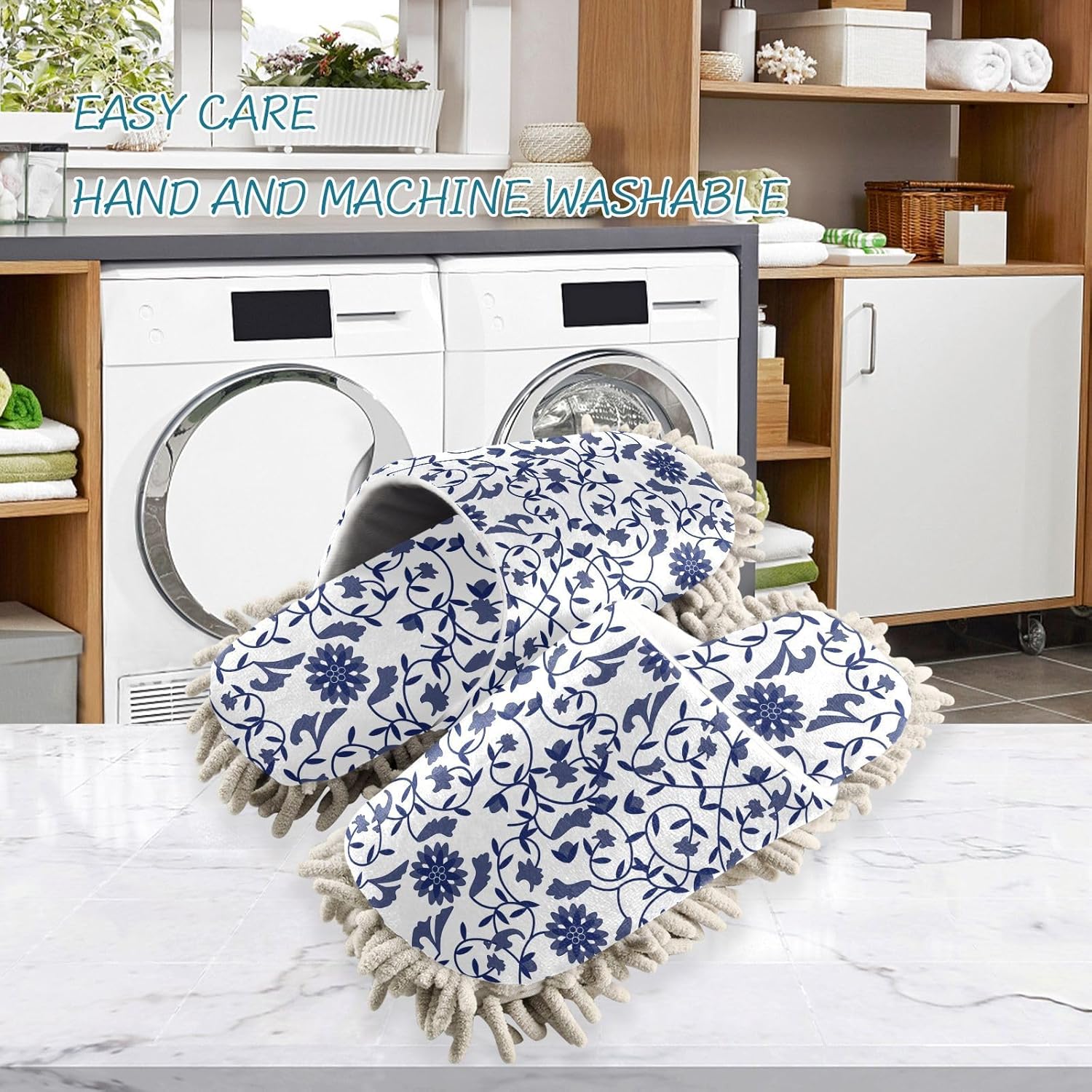 Kigai Microfiber Slippers with Floral Design