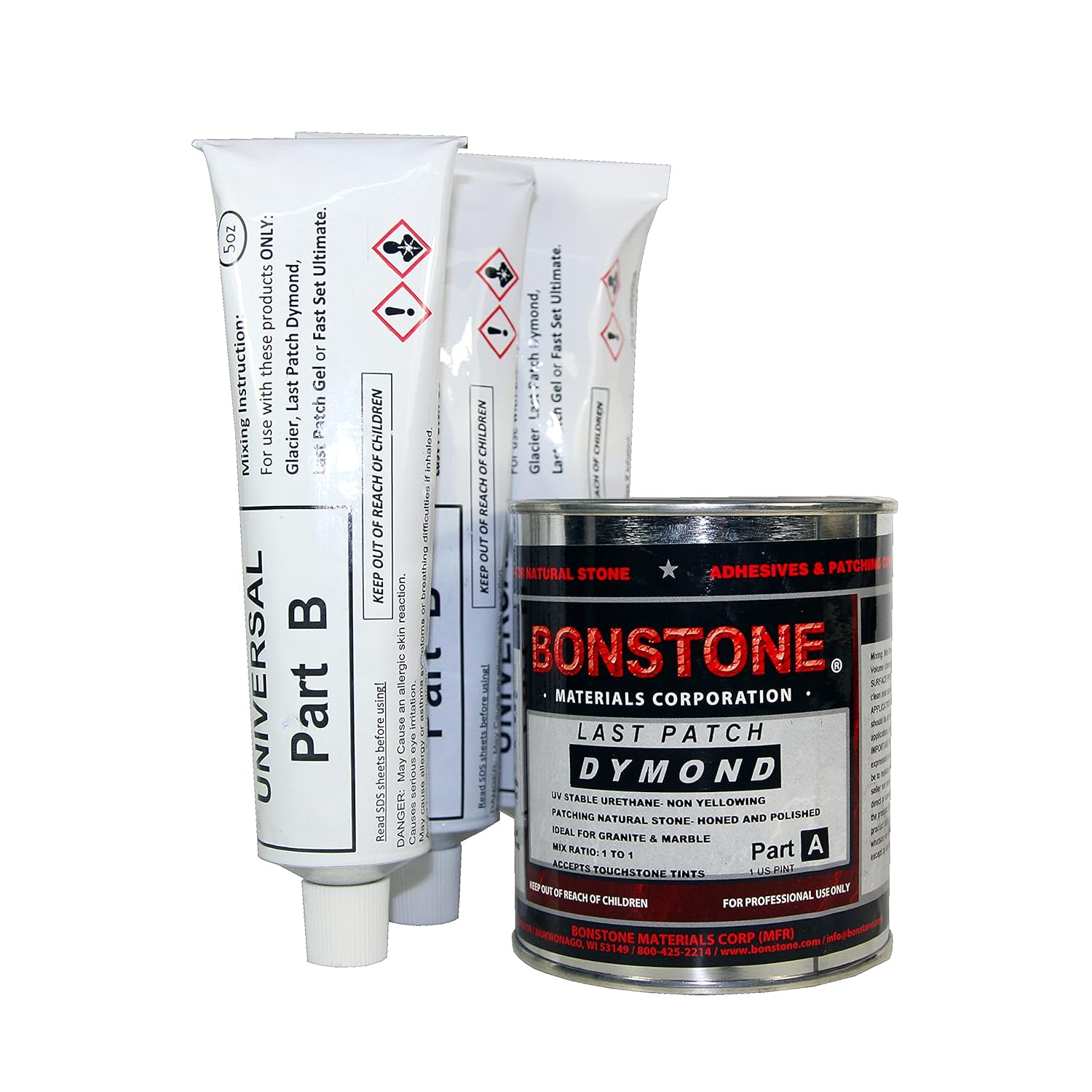 Bonstone Last Patch Dymond Stone Repair Adhesive 1 US Pint Kit 1