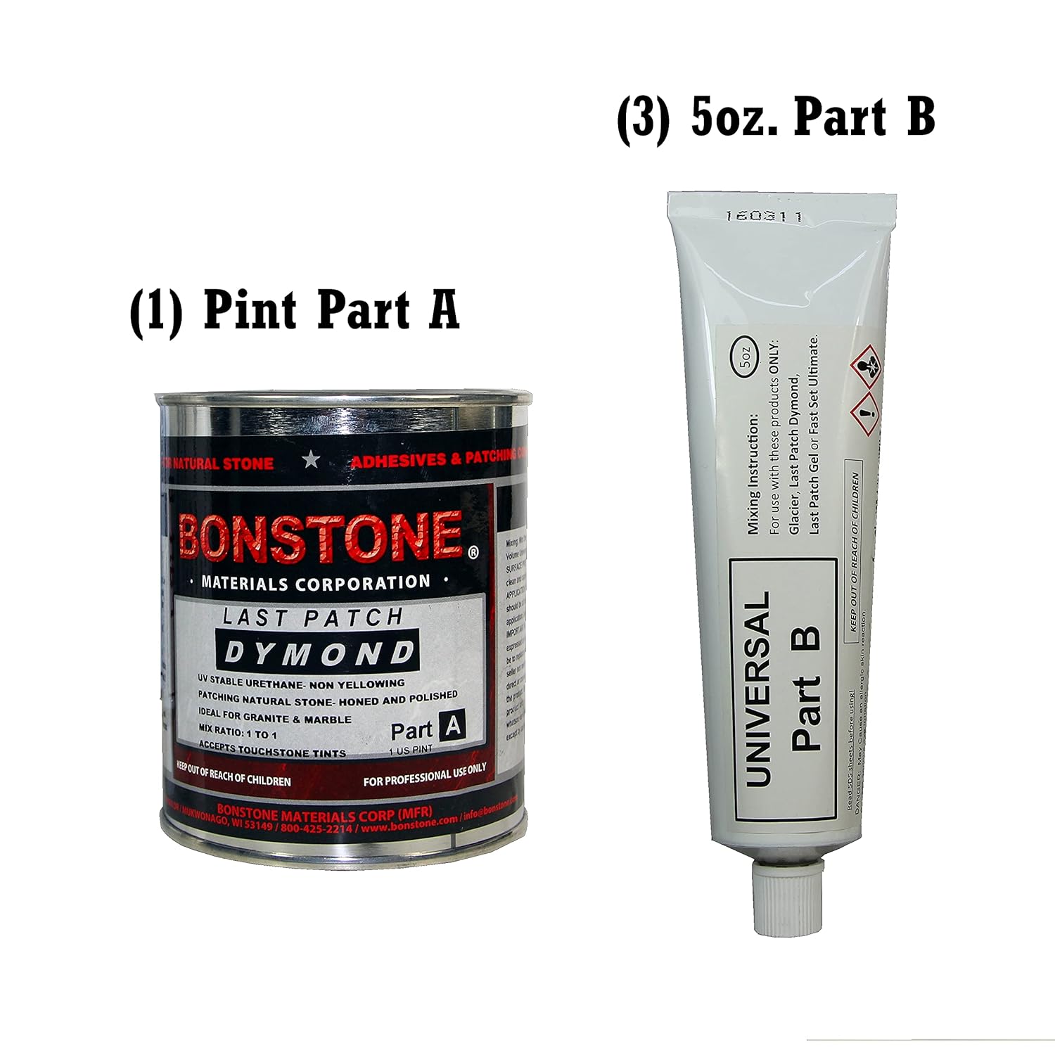 Bonstone Last Patch Dymond Stone Repair Adhesive 1 US Pint Kit 1