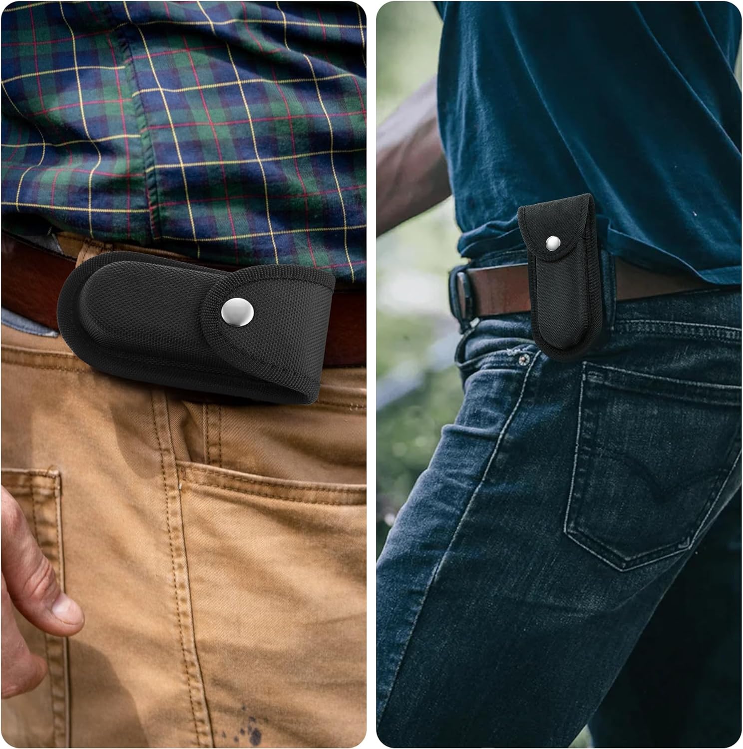 Timsec 2Pcs Nylon Knife Sheath with Snap Closure 1