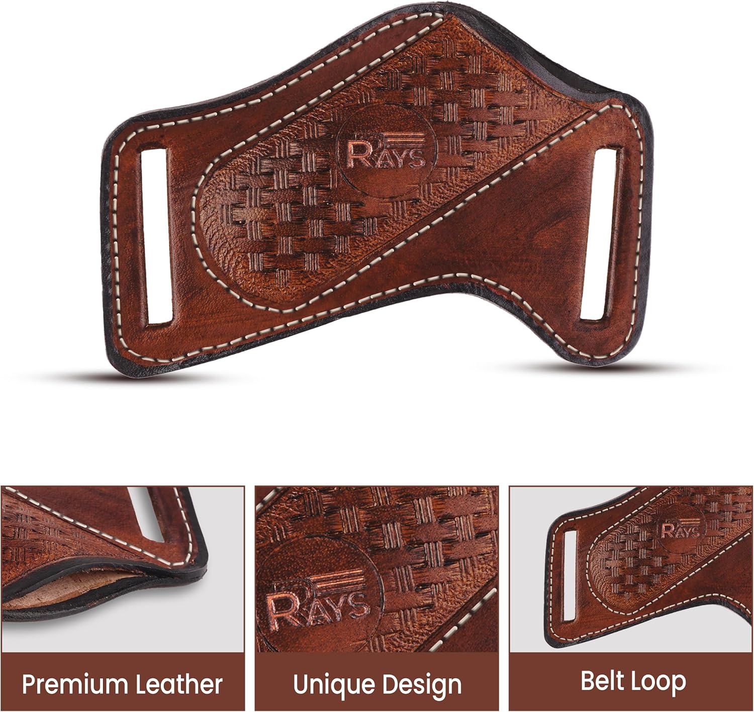 RRAYS Leather Knife Sheath for Belt Pocket