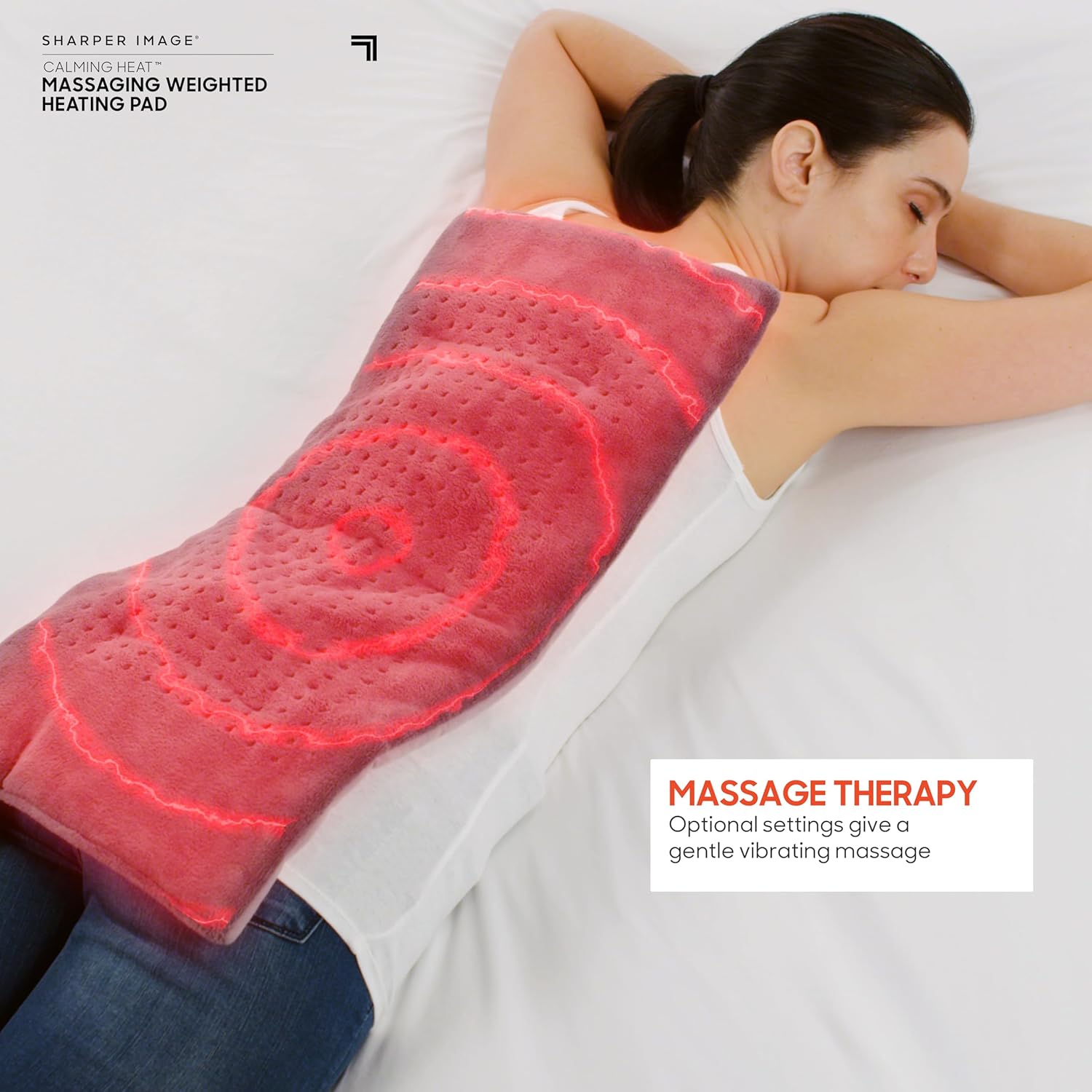 Calming Comfort Weighted Heat Massage Pad