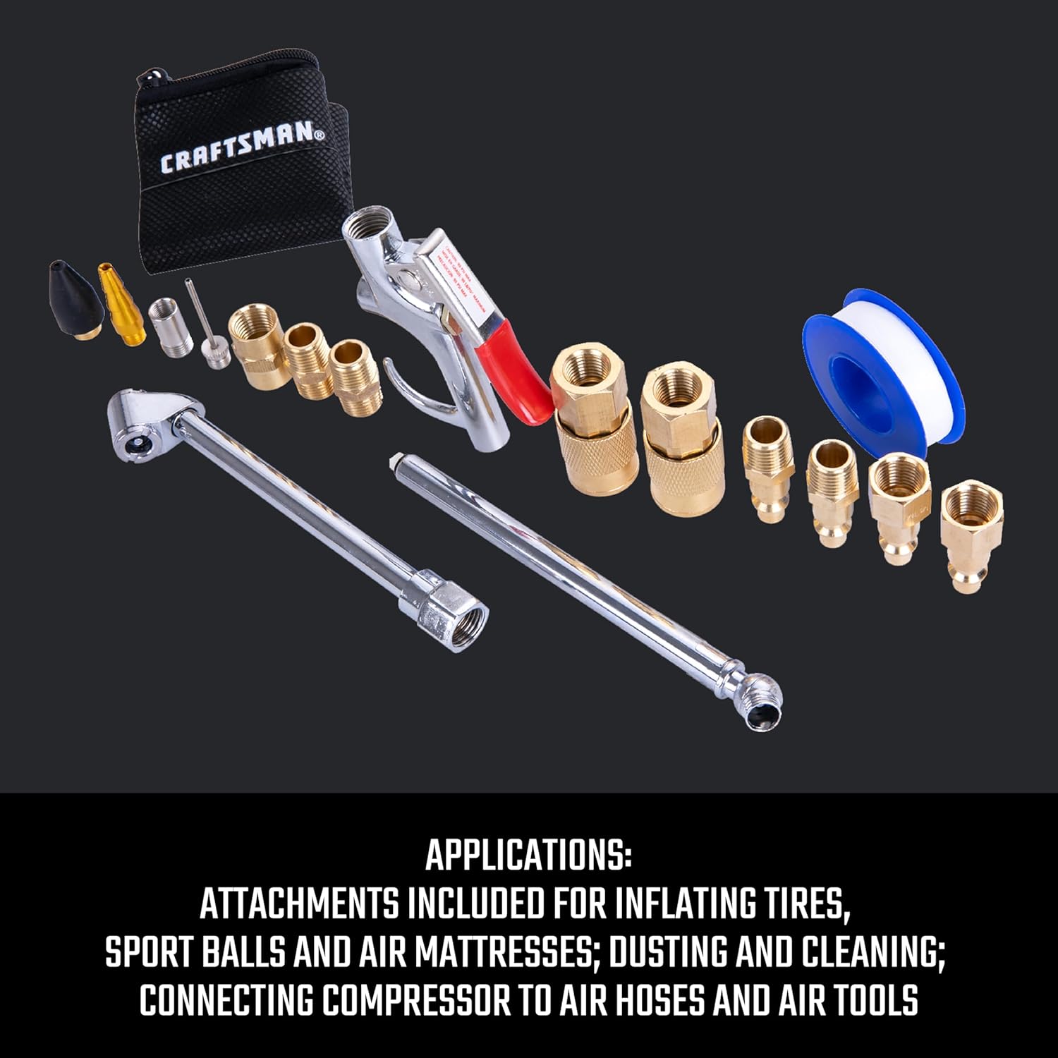 CRAFTSMAN 18-Piece Air Compressor Kit with Accessories